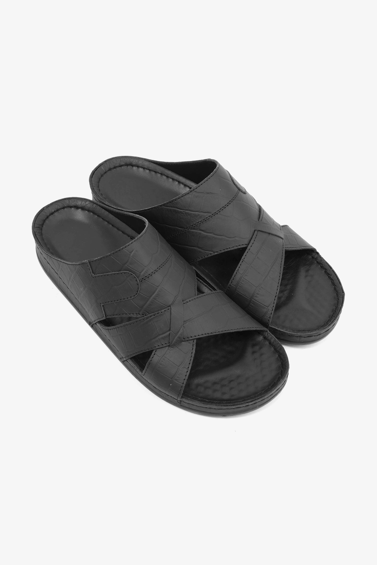COMFORT PLUS MENS SANDALS  -  AV03 BLACK - Seventy7