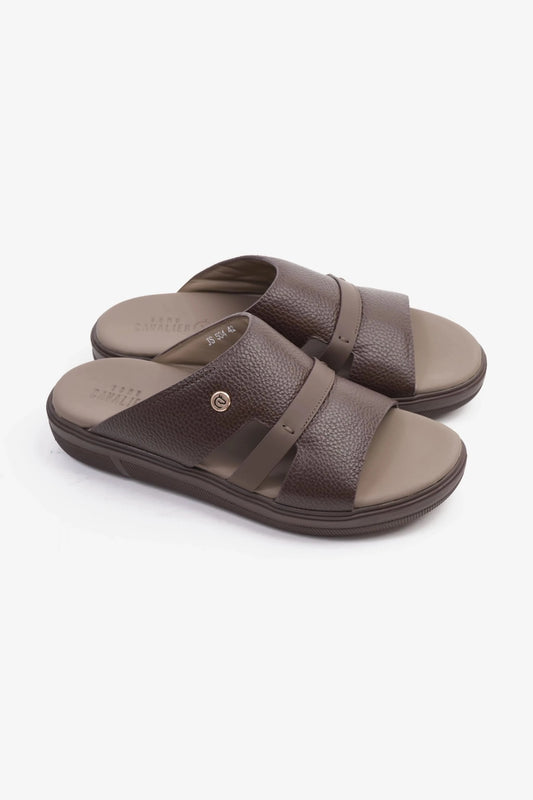 UOMO CAVALIER ARABIC SANDALS MEN'S CRAFTED GENUINE LEATHER DATE - Seventy7