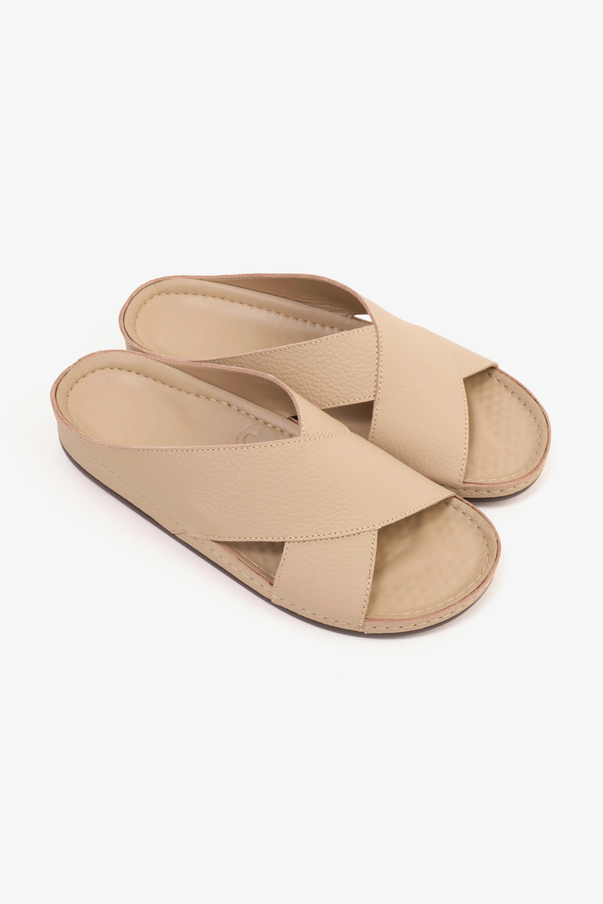 COMFORT PLUS MENS SANDALS - AV06 BEIGE - Seventy7