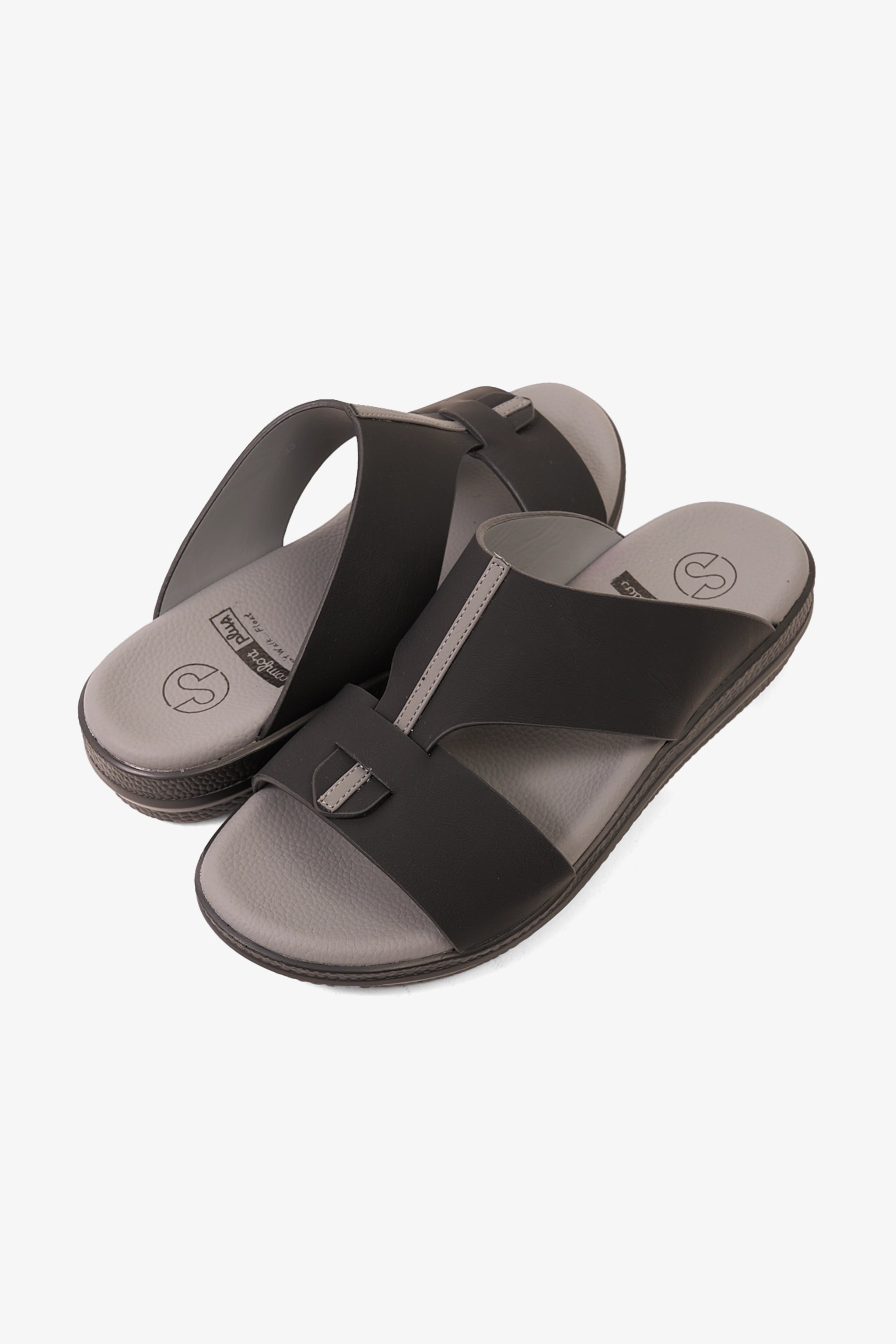 COMFORT PLUS GLIDE LUXE ARABIC SANDALS BLACK - Seventy7