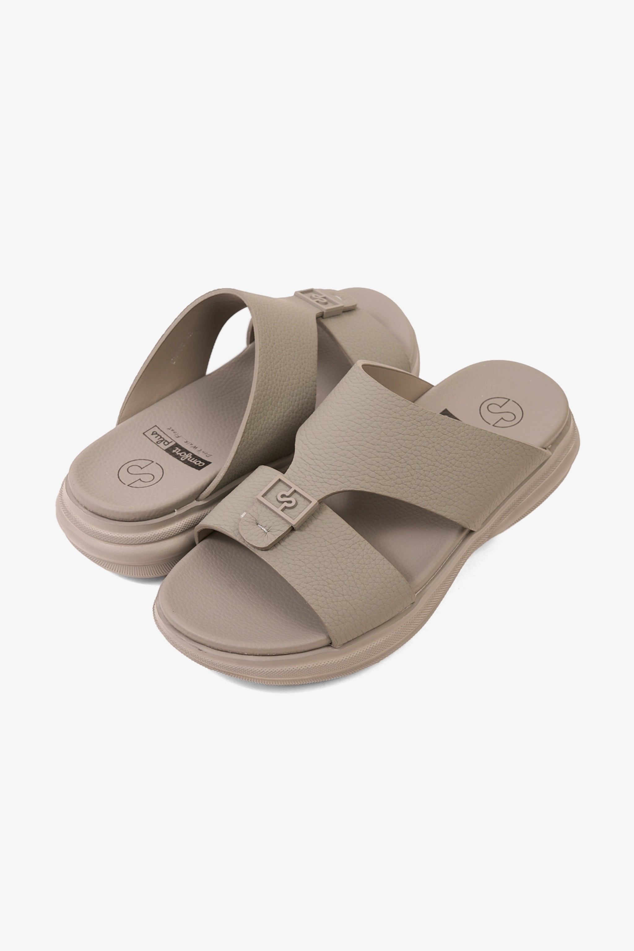 COMFORT PLUS SIGNATURE STEP ARABIC SANDALS GREY - Seventy7