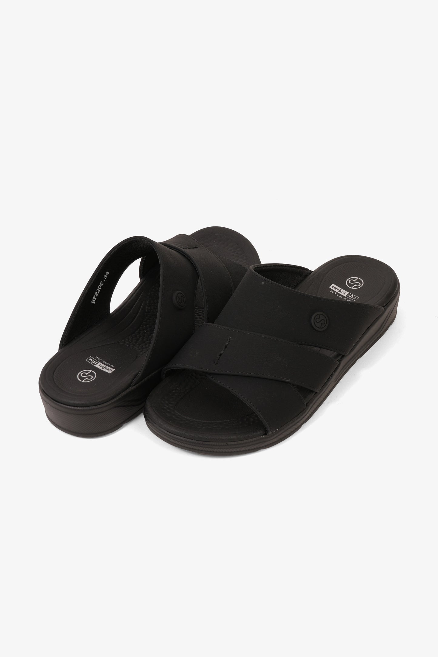 COMFORT PLUS BOYS COMFORT ARABIC SANDALS BLACK - Seventy7
