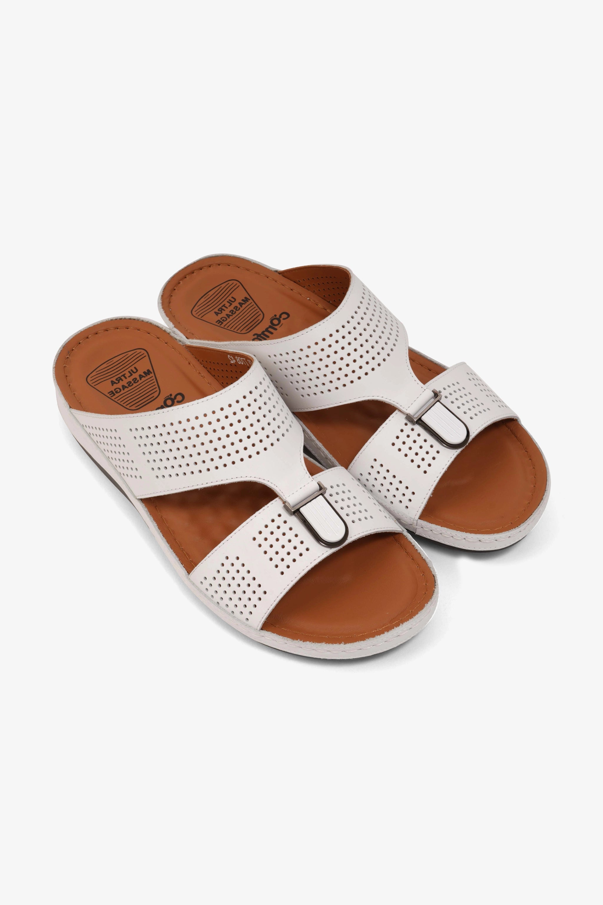 COMFORT PLUS MENS SANDALS - CP 7708 WHITE - Seventy7