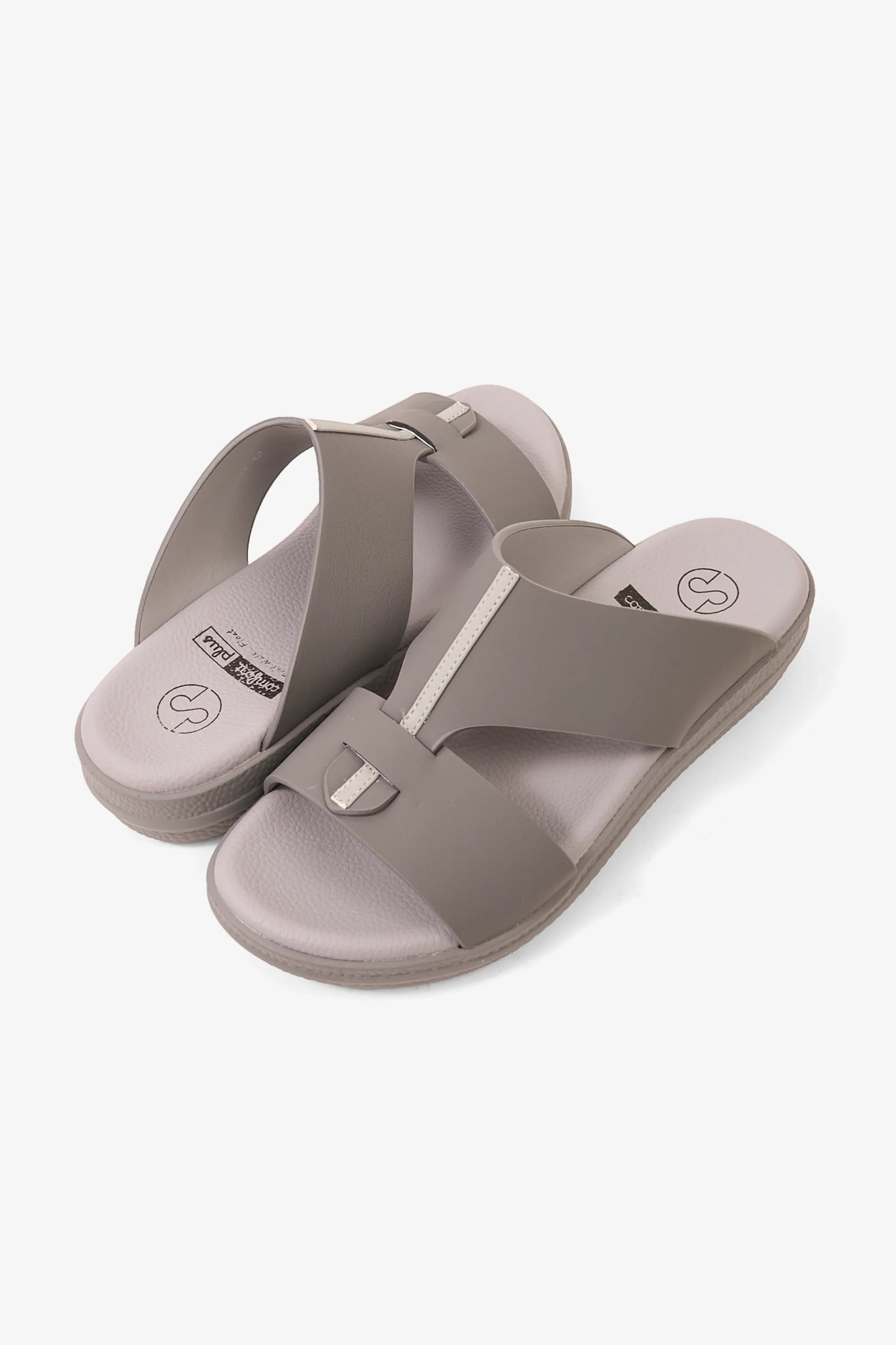 COMFORT PLUS GLIDE LUXE ARABIC SANDALS GREY - Seventy7