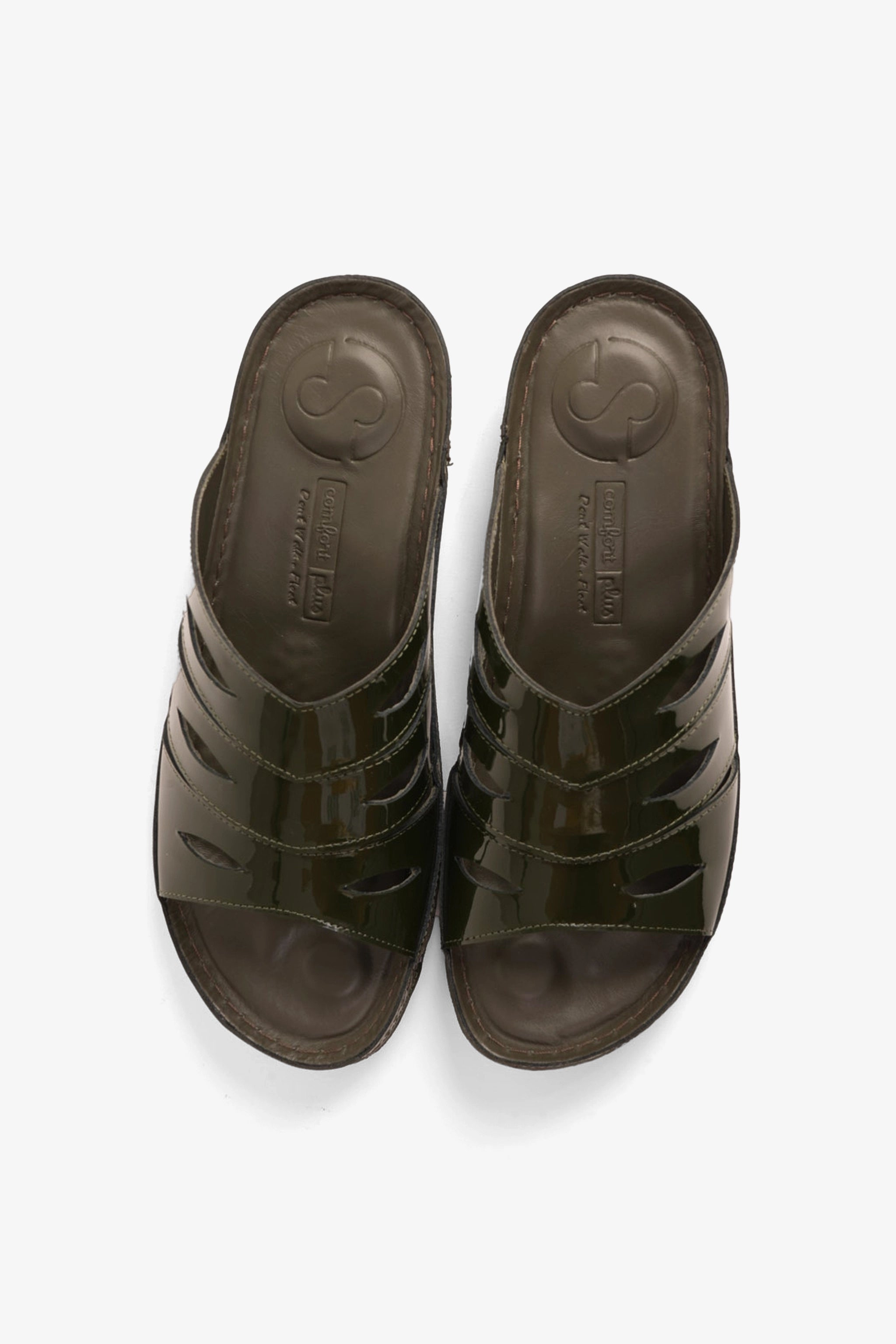 COMFORT PLUS LADIES SANDALS  -  CP515 OLIVE - Seventy7