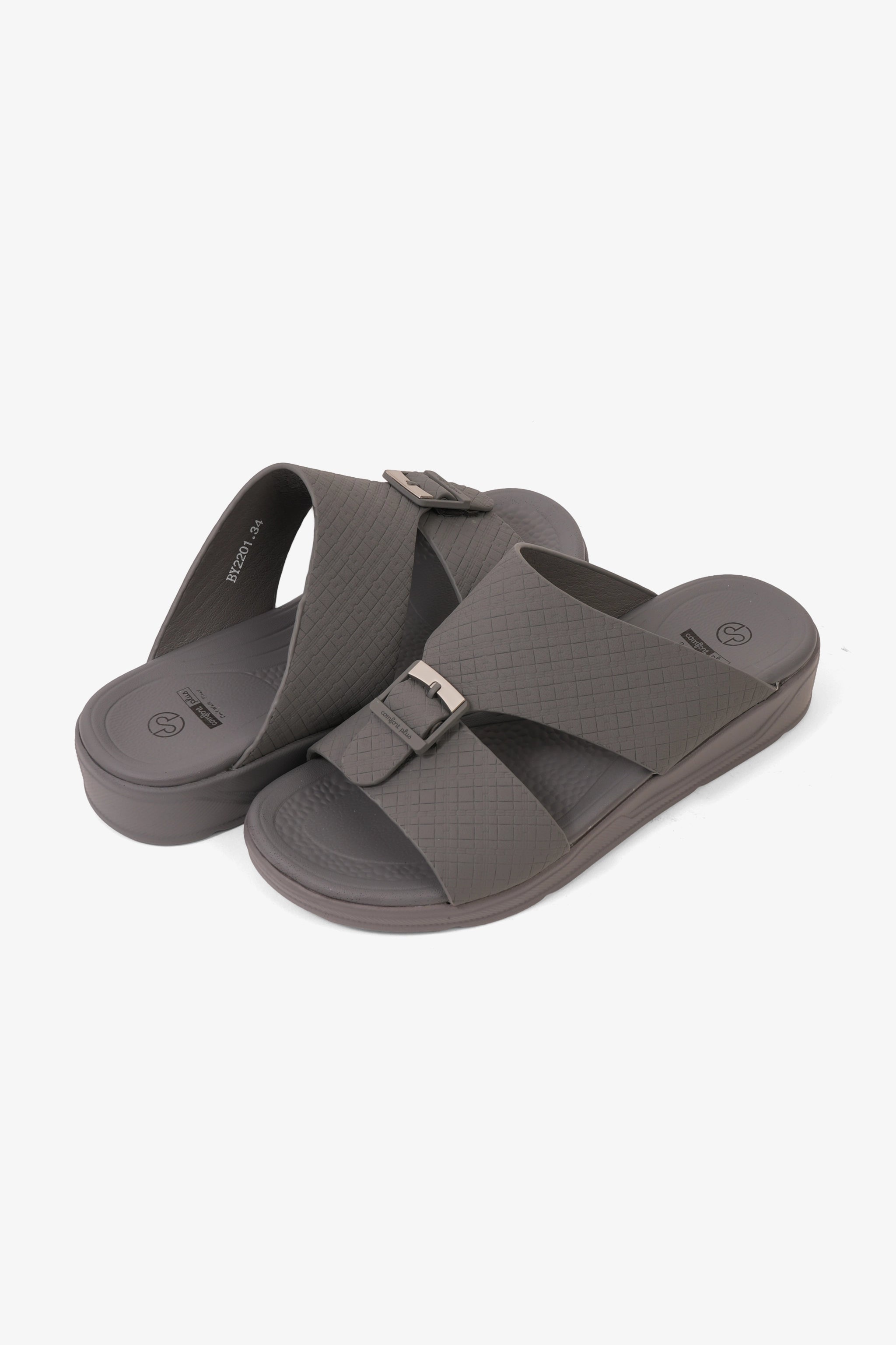 COMFORT PLUS BOYS CLASSIC ARABIC SANDALS GREY - Seventy7