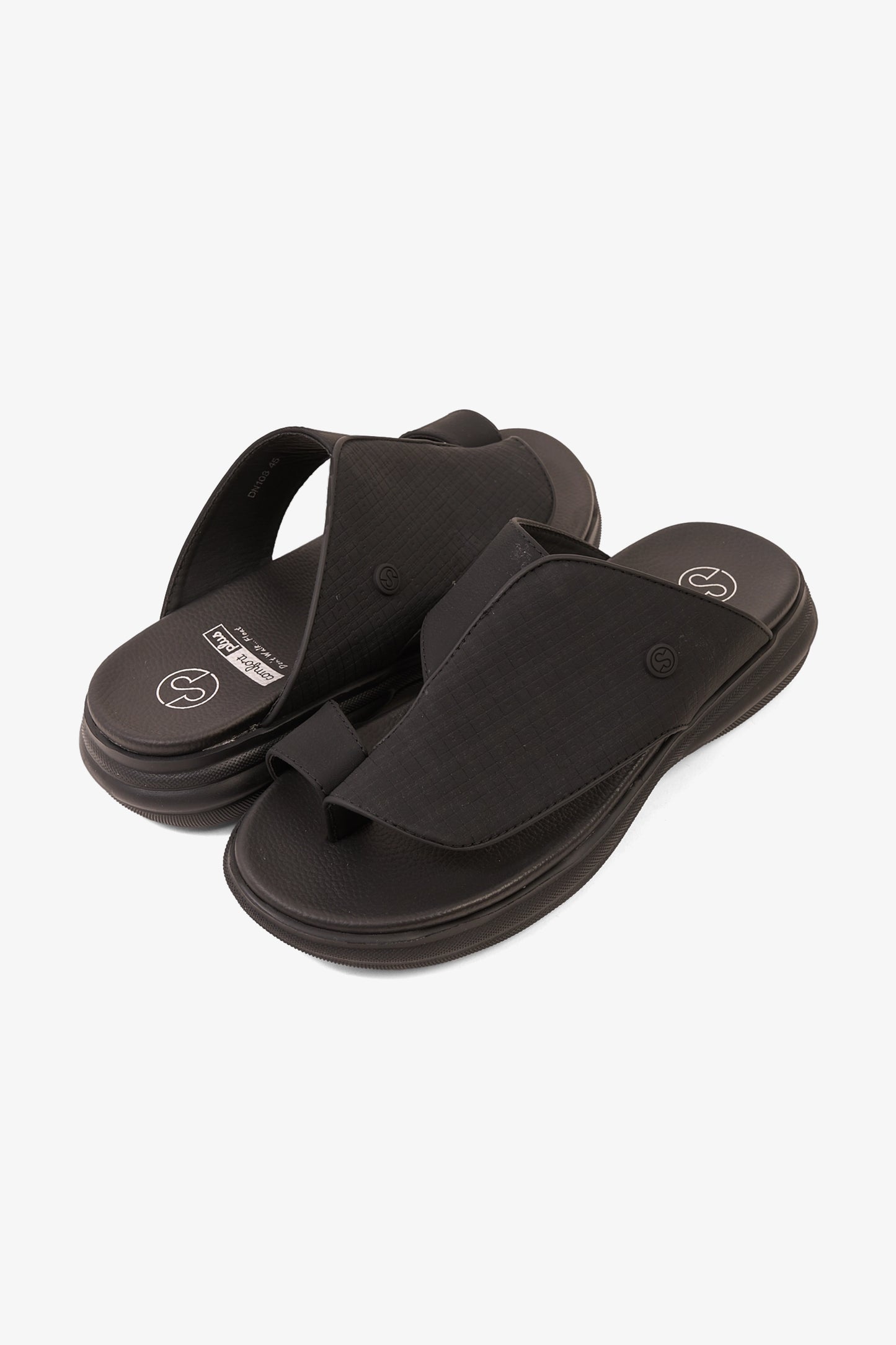 COMFORT PLUS IMPERIAL COMFORT ARABIC SANDALS BLACK - Seventy7