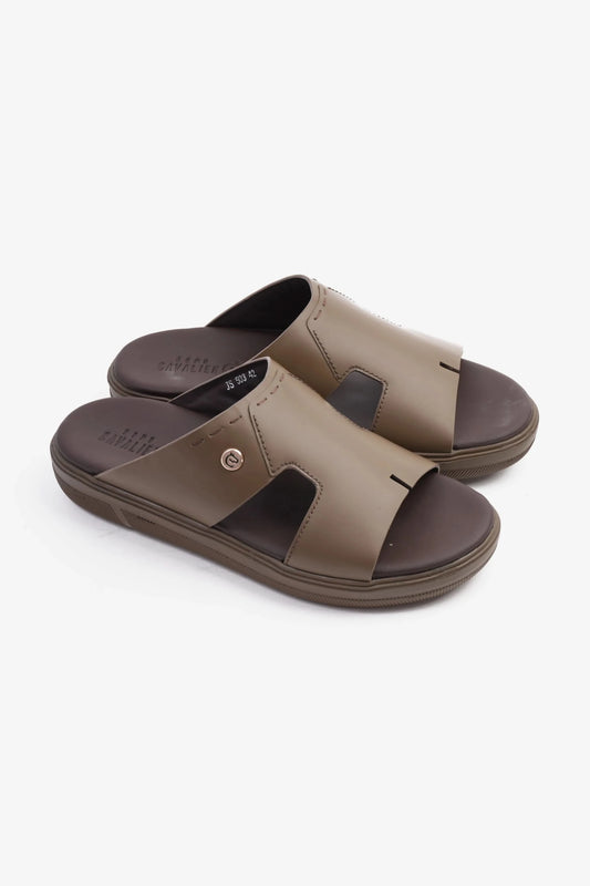 UOMO CAVALIER SLIP-ON DESIGN MEN SANDALS TRUFFLE - Seventy7