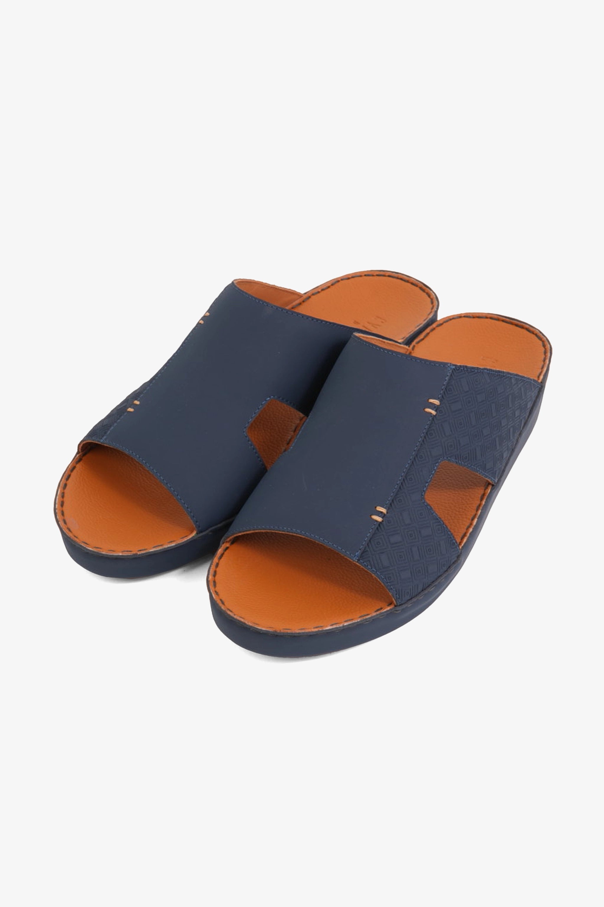 UOMO CAVALIER MEN'S ELITE COMFORT ARABIC SANDALS NAVY - Seventy7