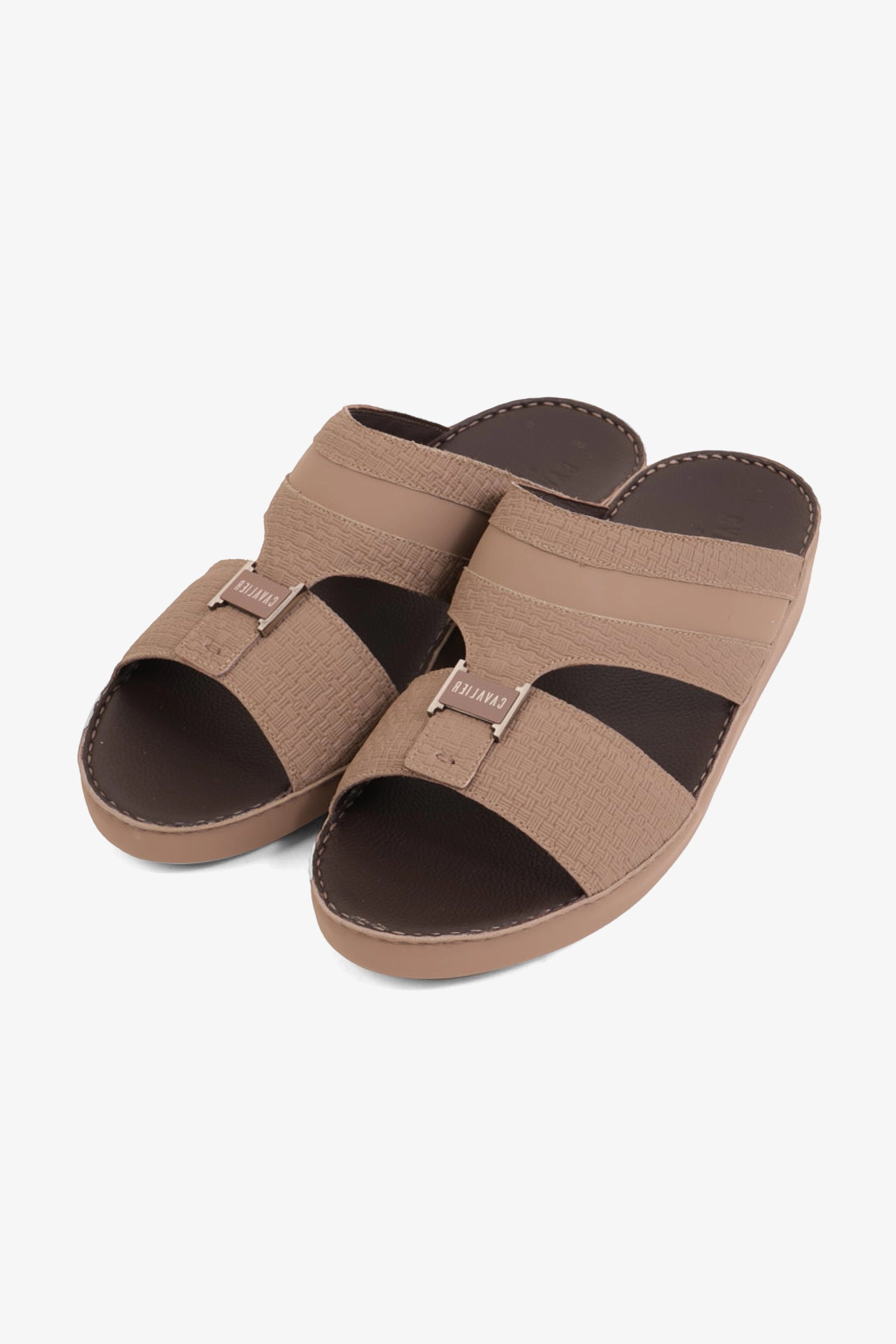 UOMO CAVALIER HANDCRAFTED COMFORT LEATHER ARABIC SANDALS SAND - Seventy7