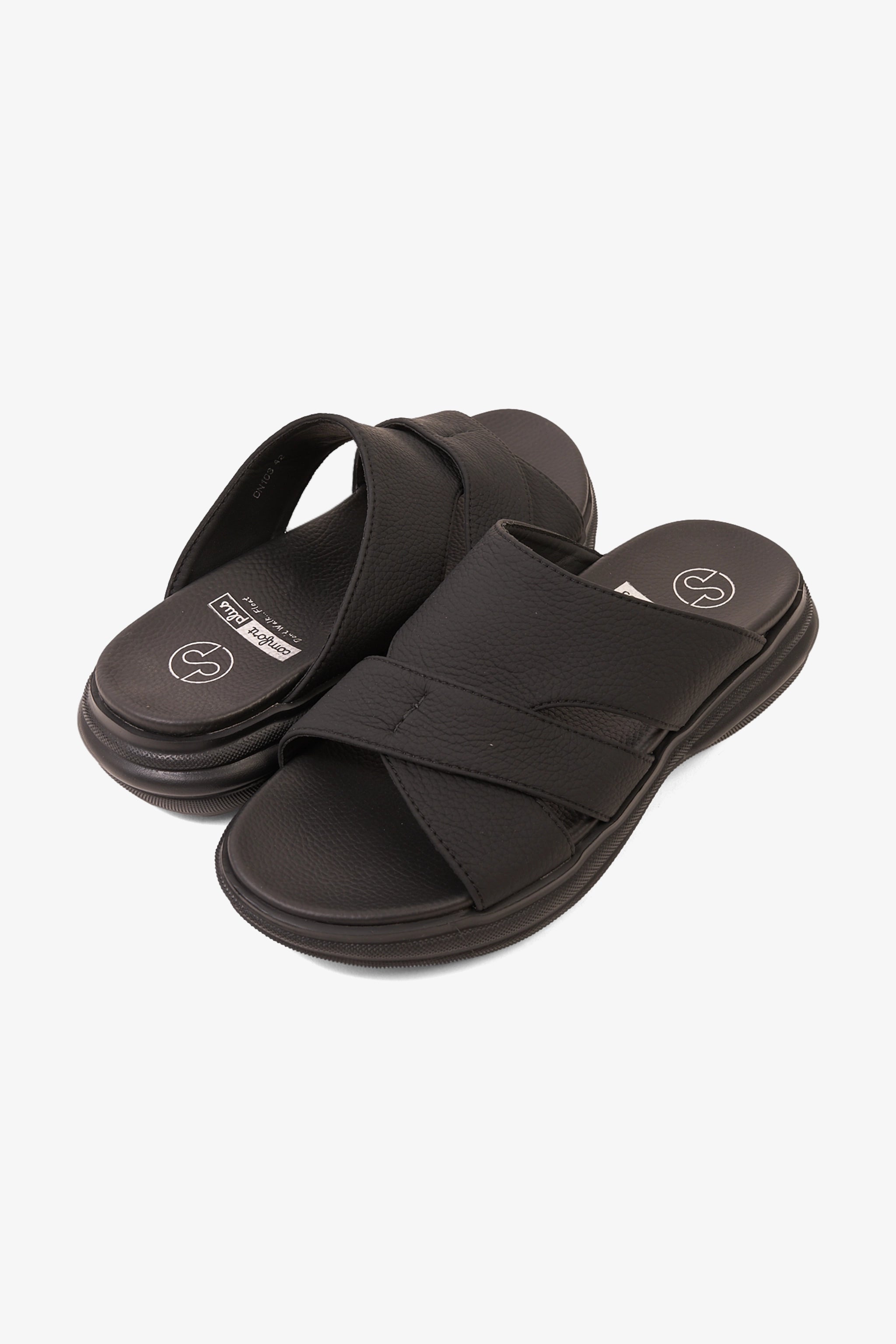 COMFORT PLUS CLOUD STEP ARABIC SANDALS BLACK - Seventy7