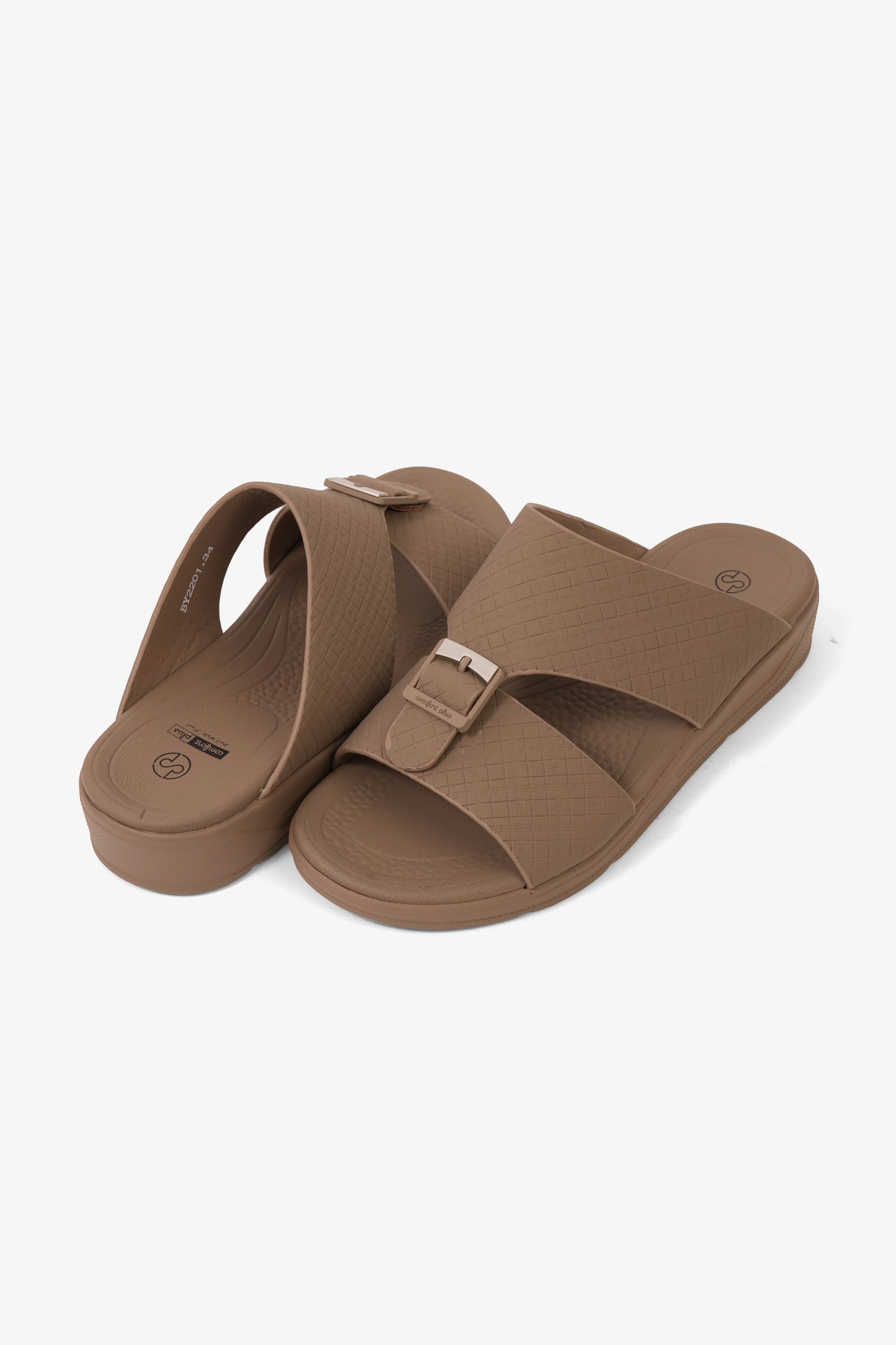 COMFORT PLUS BOYS CLASSIC ARABIC SANDALS STONE - Seventy7