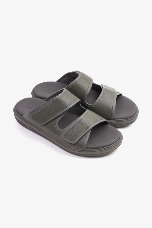 UOMO CAVALIER MENS'S DESIGNER SANDALS WITH STRAP GREY - Seventy7
