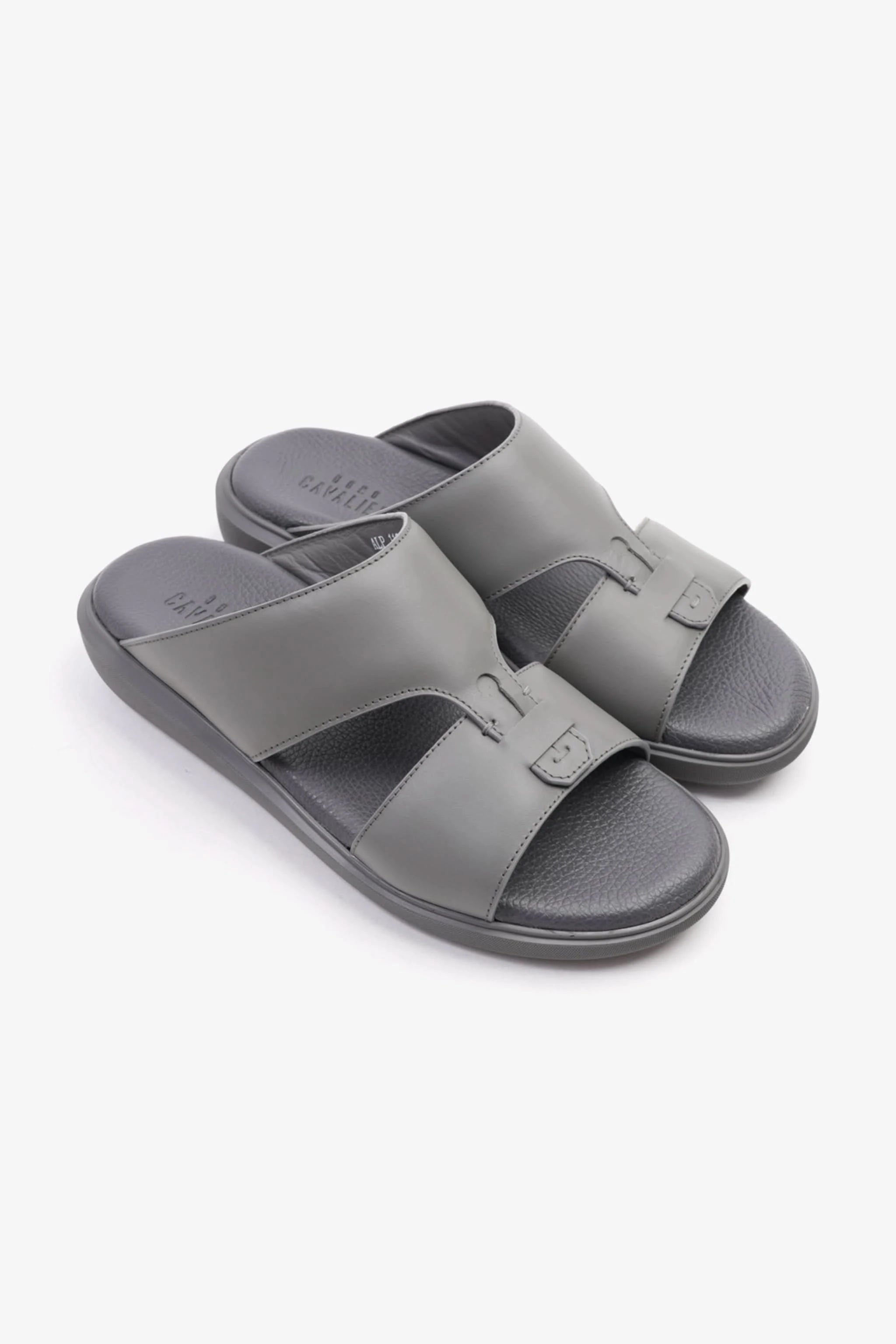 Uomo Cavalier Comfortable Slip-On Sandals with Cushioned Sole Grey - Seventy7