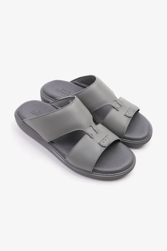 Uomo Cavalier Comfortable Slip-On Sandals with Cushioned Sole Grey - Seventy7