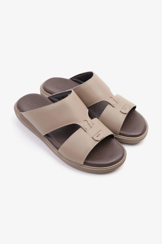 Uomo Cavalier Comfortable Slip-On Sandals with Cushioned Sole Stone - Seventy7