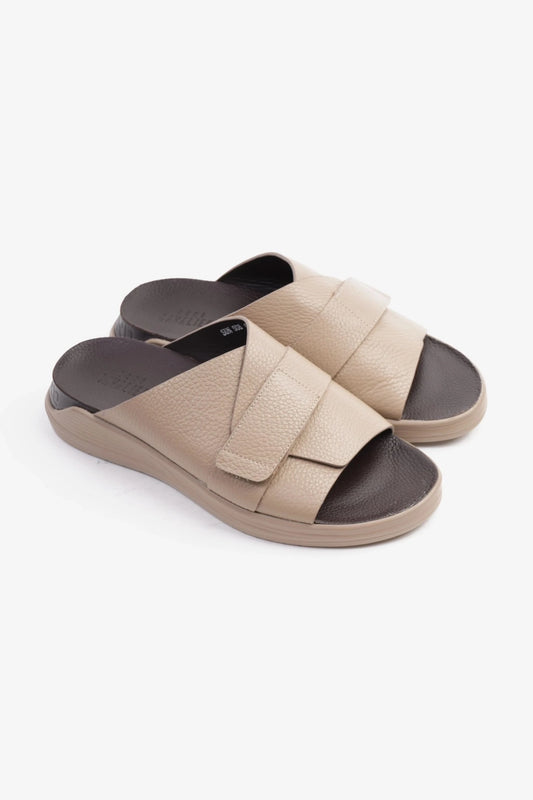 UOMO CAVALIER MEN'S STRAPPY SANDALS STONE - Seventy7