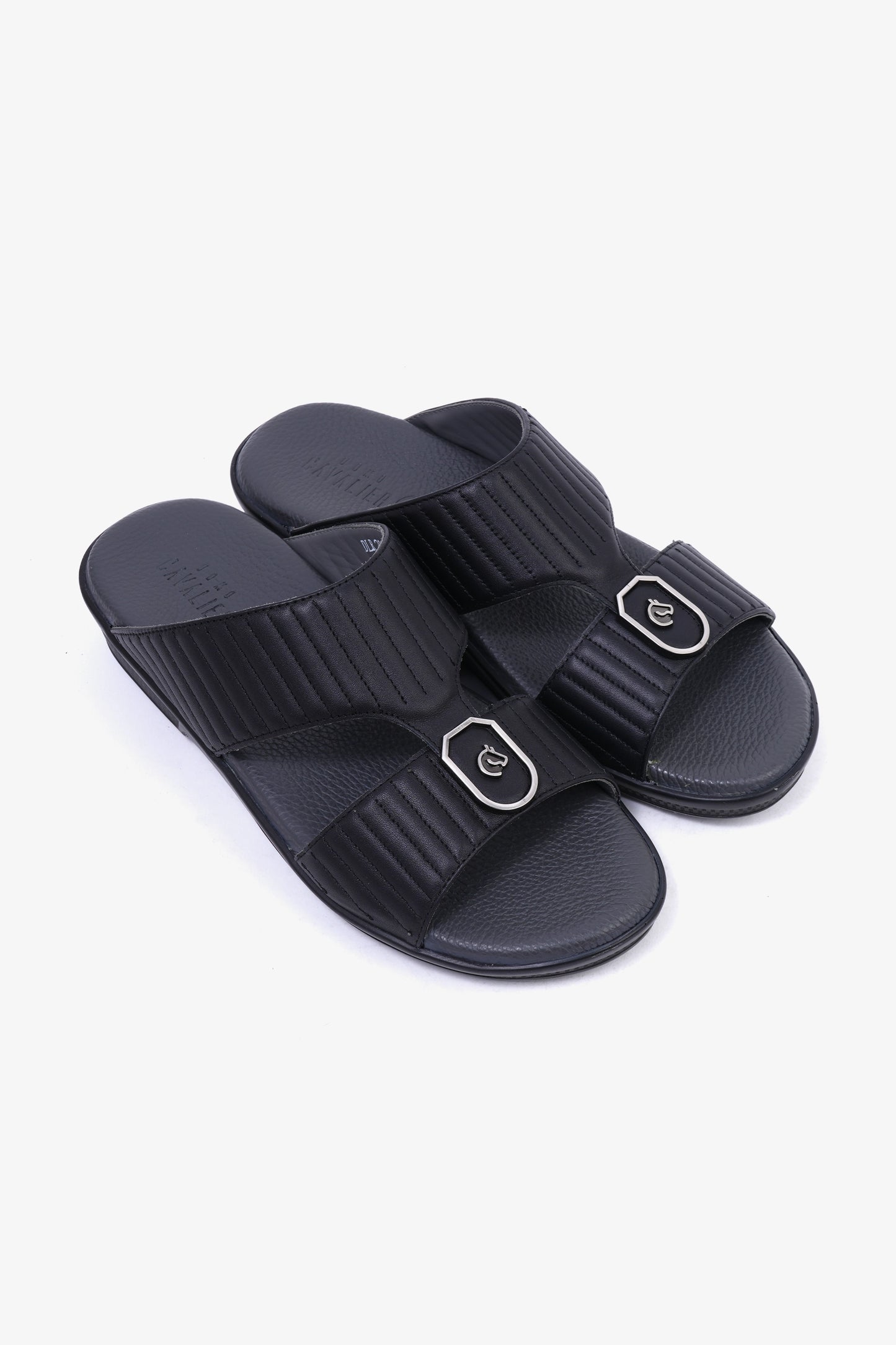 UOMO CAVALIER MENS SANDALS  - DLR 201 BLACK - Seventy7
