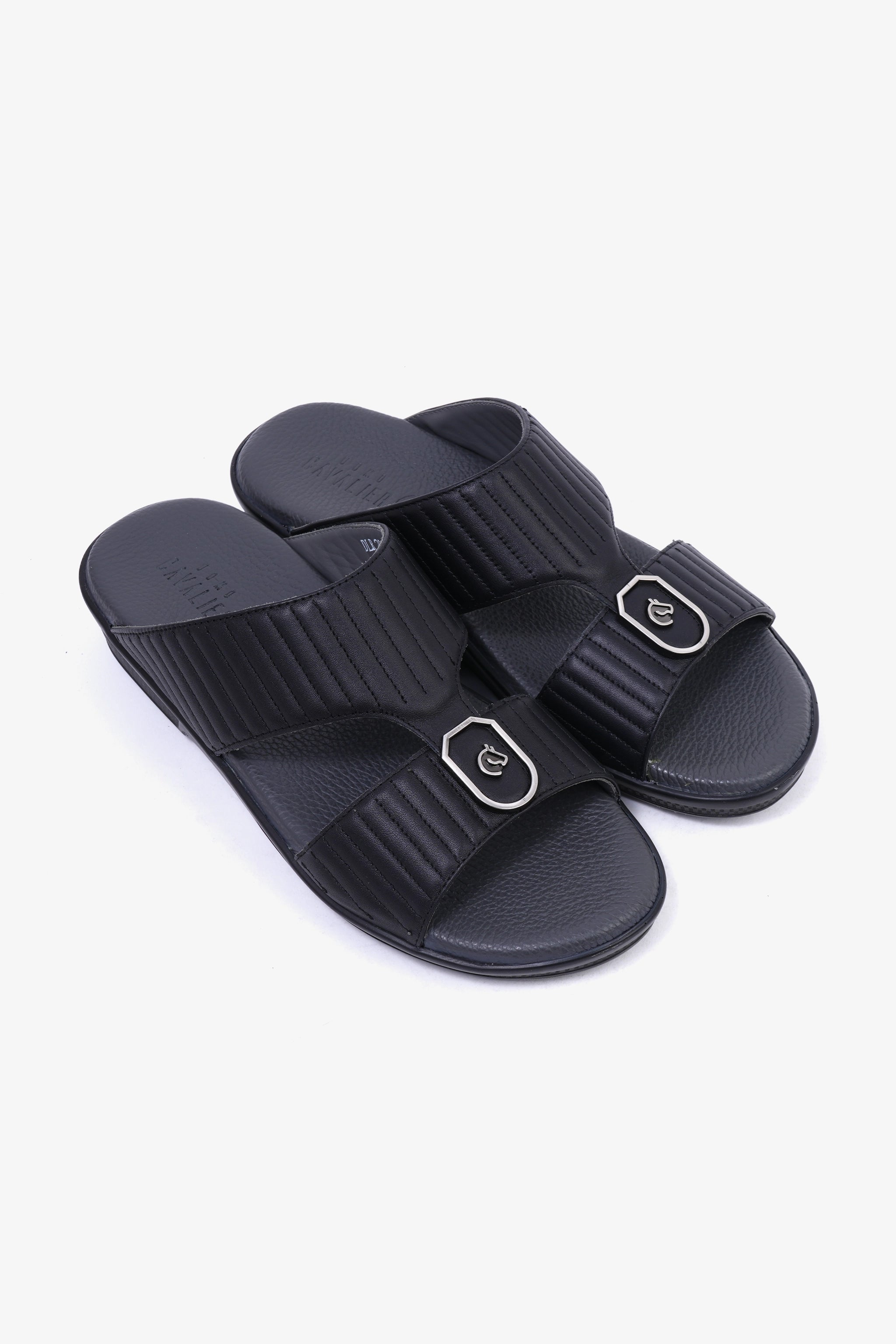 UOMO CAVALIER MENS SANDALS  - DLR 201 BLACK - Seventy7