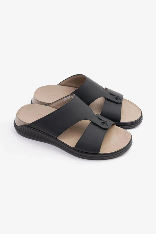 UOMO CAVALIER CLASSIC SANDALS FOR MEN'S BLACK - Seventy7