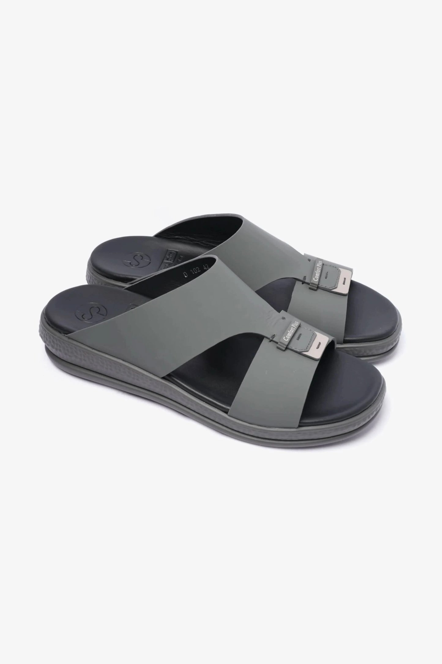 COMFORT PLUS STYLISH MEN SANDAL GREY - Seventy7