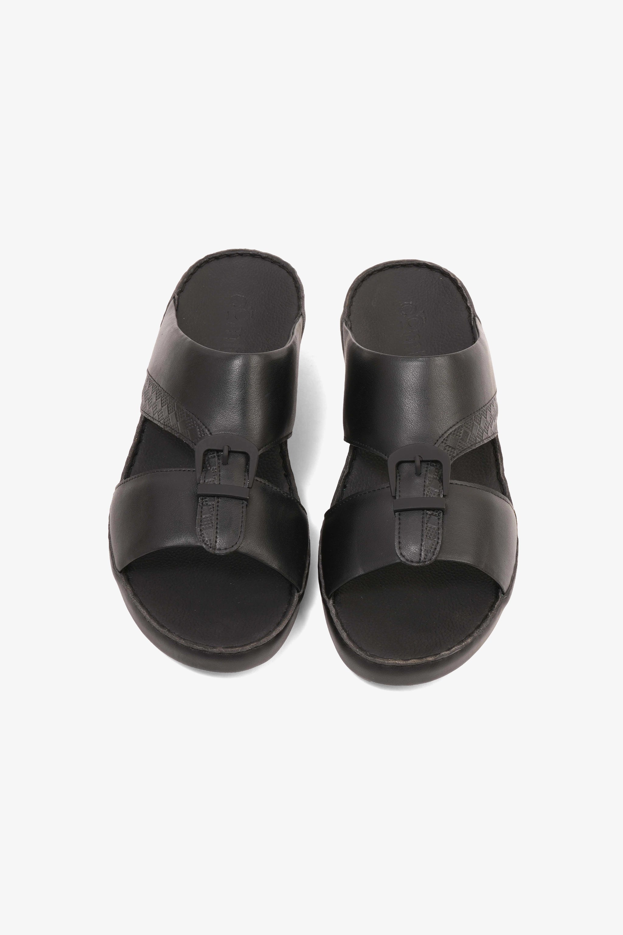 COMFORT PLUS MENS SANDALS - 9011 36 BLACK - Seventy7