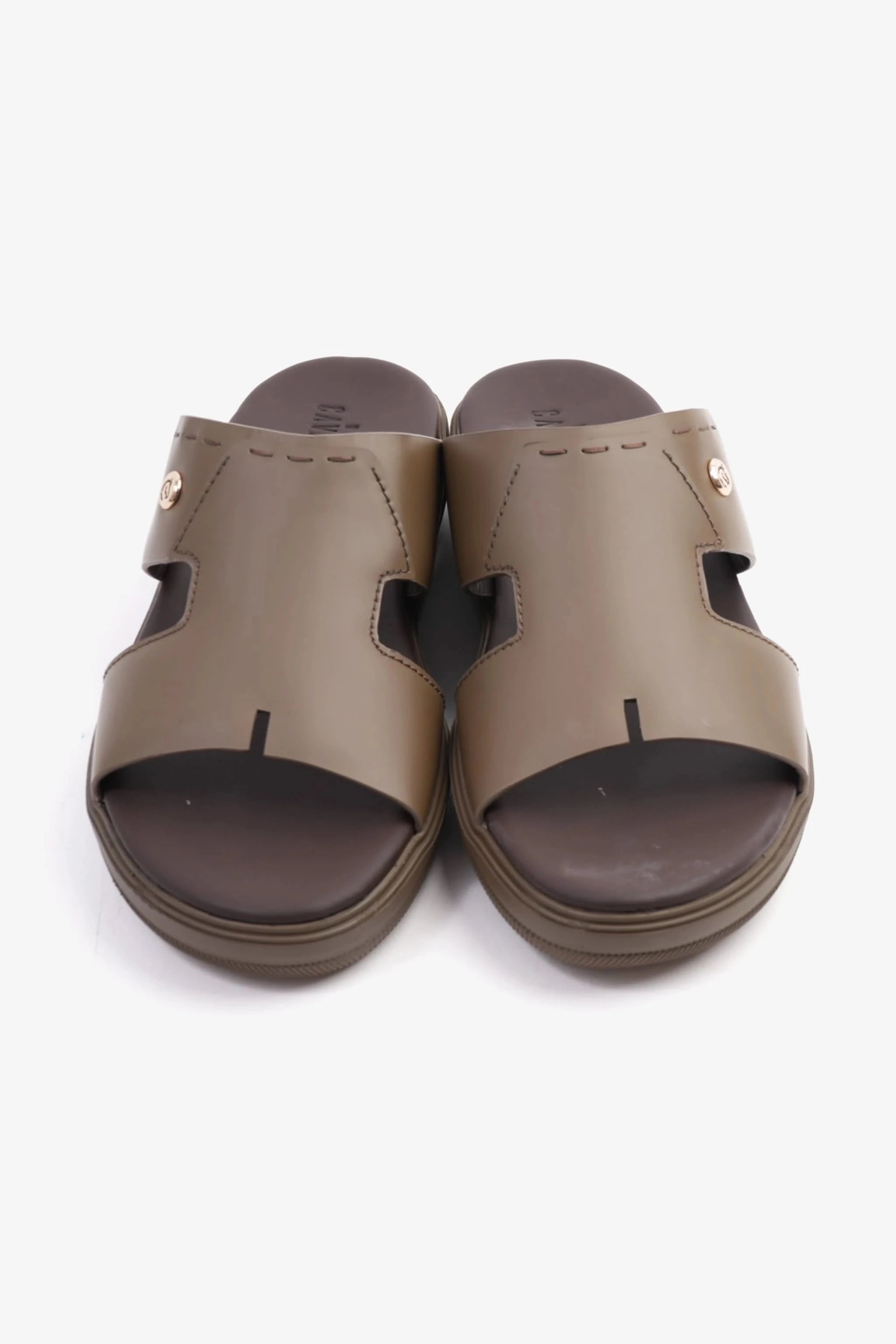UOMO CAVALIER SLIP-ON DESIGN MEN SANDALS TRUFFLE - Seventy7