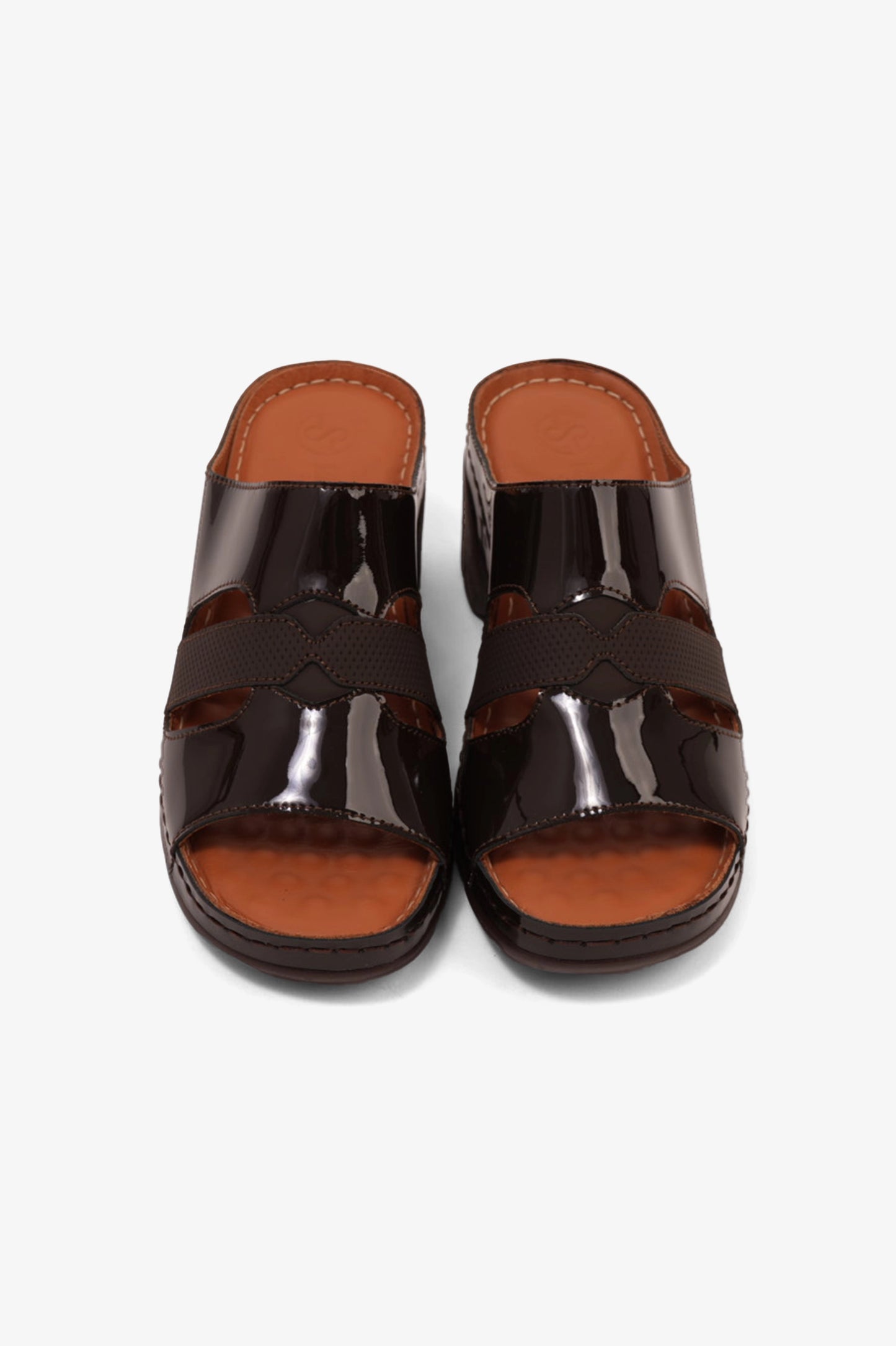 COMFORT PLUS LADIES SANDALS - GG115 BROWN - Seventy7