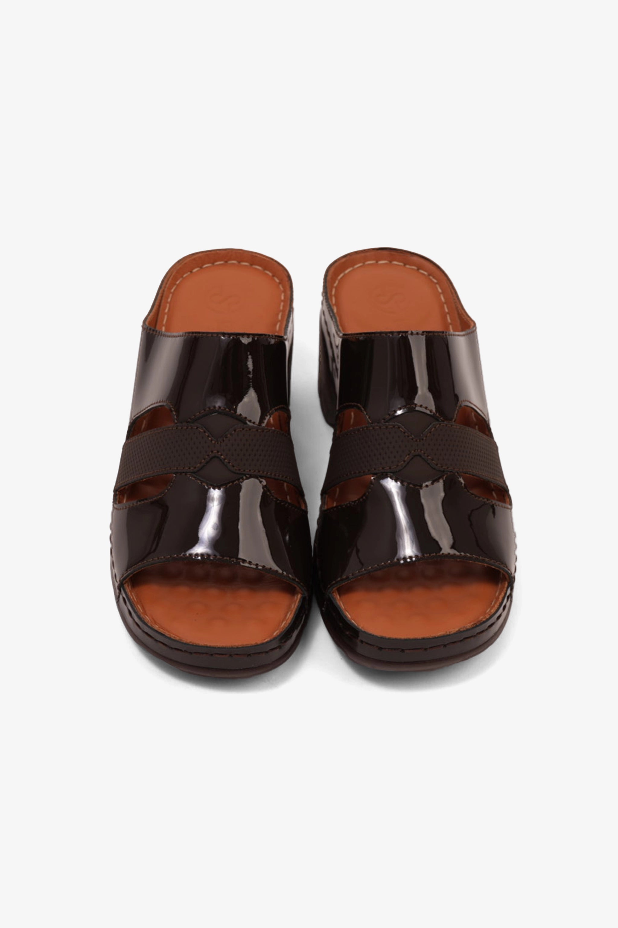 COMFORT PLUS LADIES SANDALS - GG115 BROWN - Seventy7