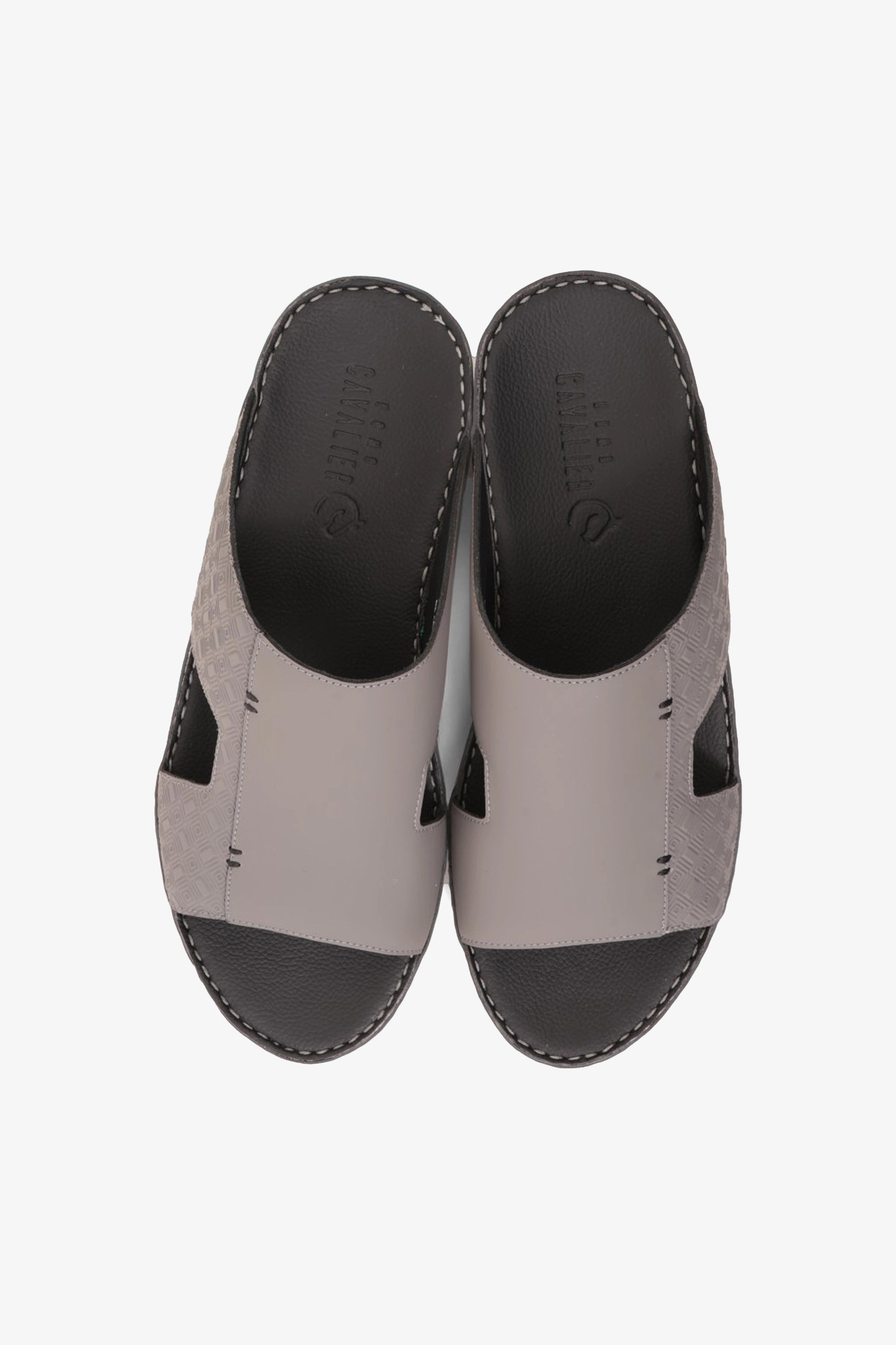 UOMO CAVALIER MEN'S ELITE COMFORT ARABIC SANDALS GREY - Seventy7