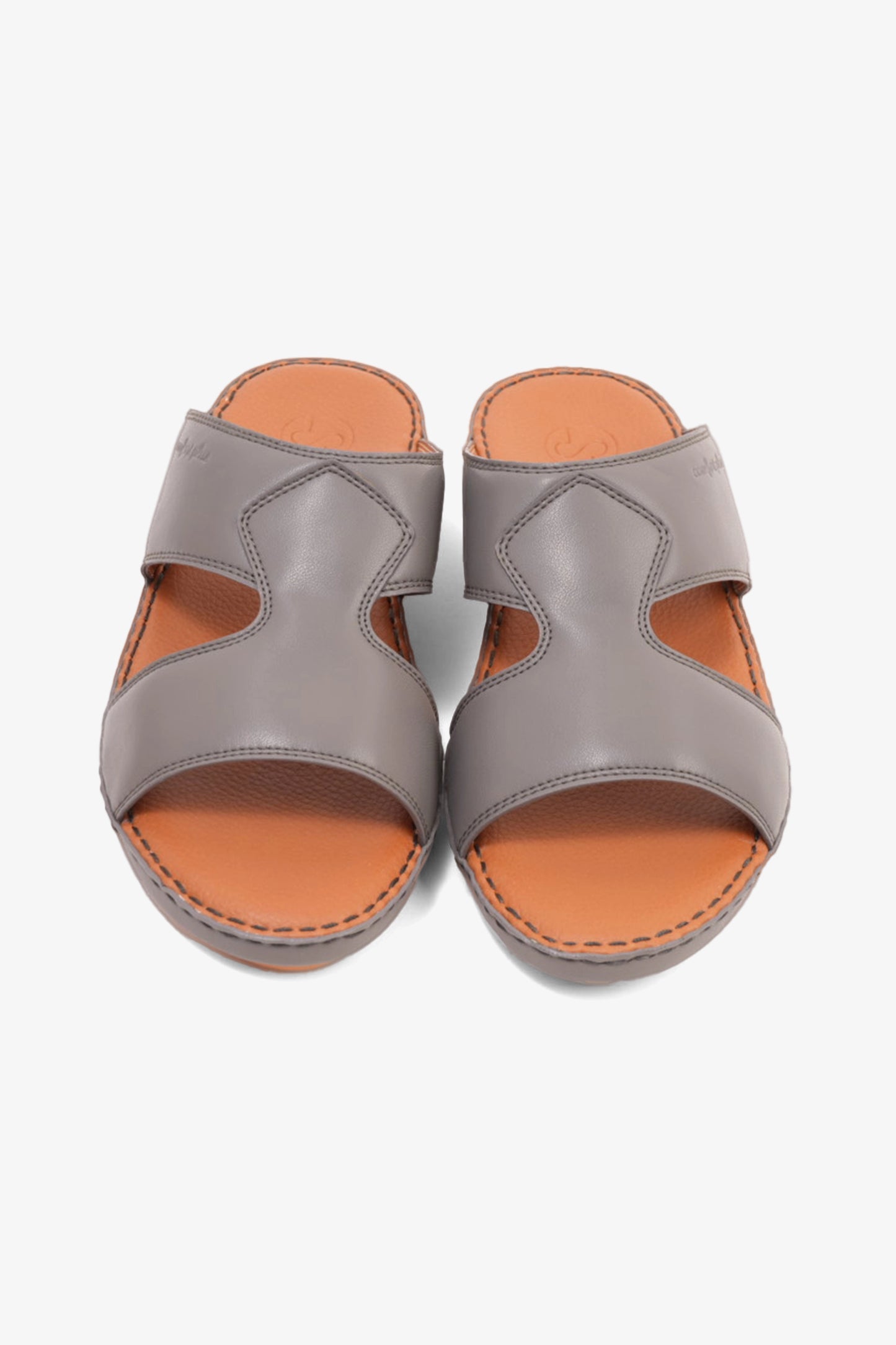 COMFORT PLUS LUXURIOUS LEATHER SANDAL FOR EVERYDAY DARK-GREY - Seventy7