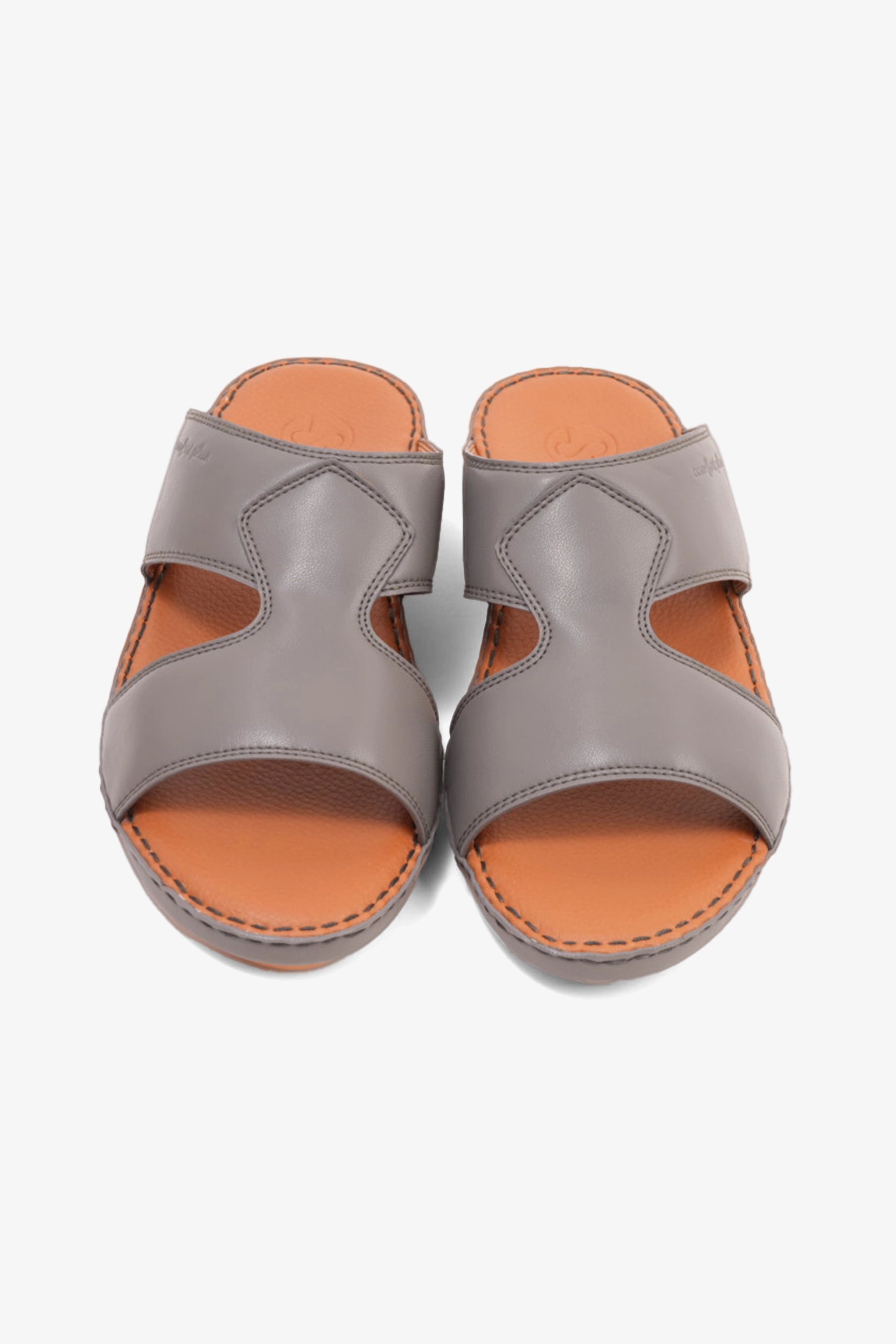 COMFORT PLUS LUXURIOUS LEATHER SANDAL FOR EVERYDAY DARK-GREY - Seventy7