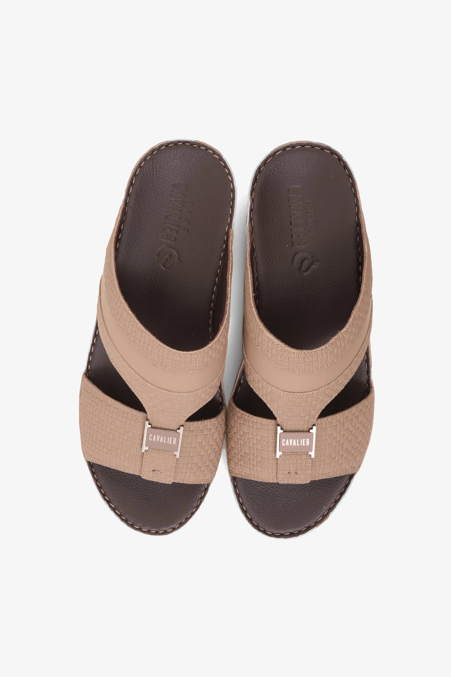 UOMO CAVALIER HANDCRAFTED COMFORT LEATHER ARABIC SANDALS SAND - Seventy7