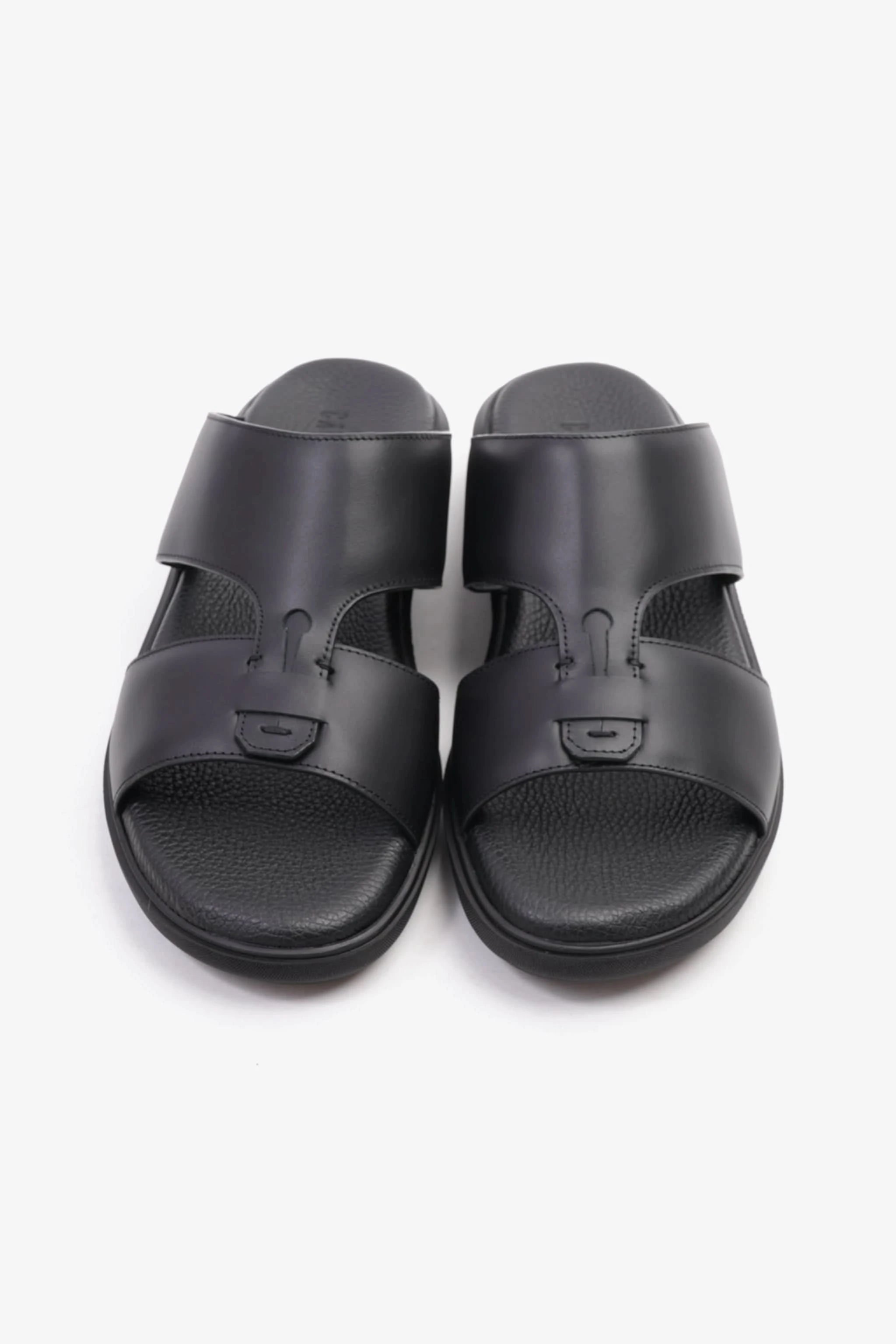 Uomo Cavalier Comfortable Slip-On Sandals with Cushioned Sole Black - Seventy7