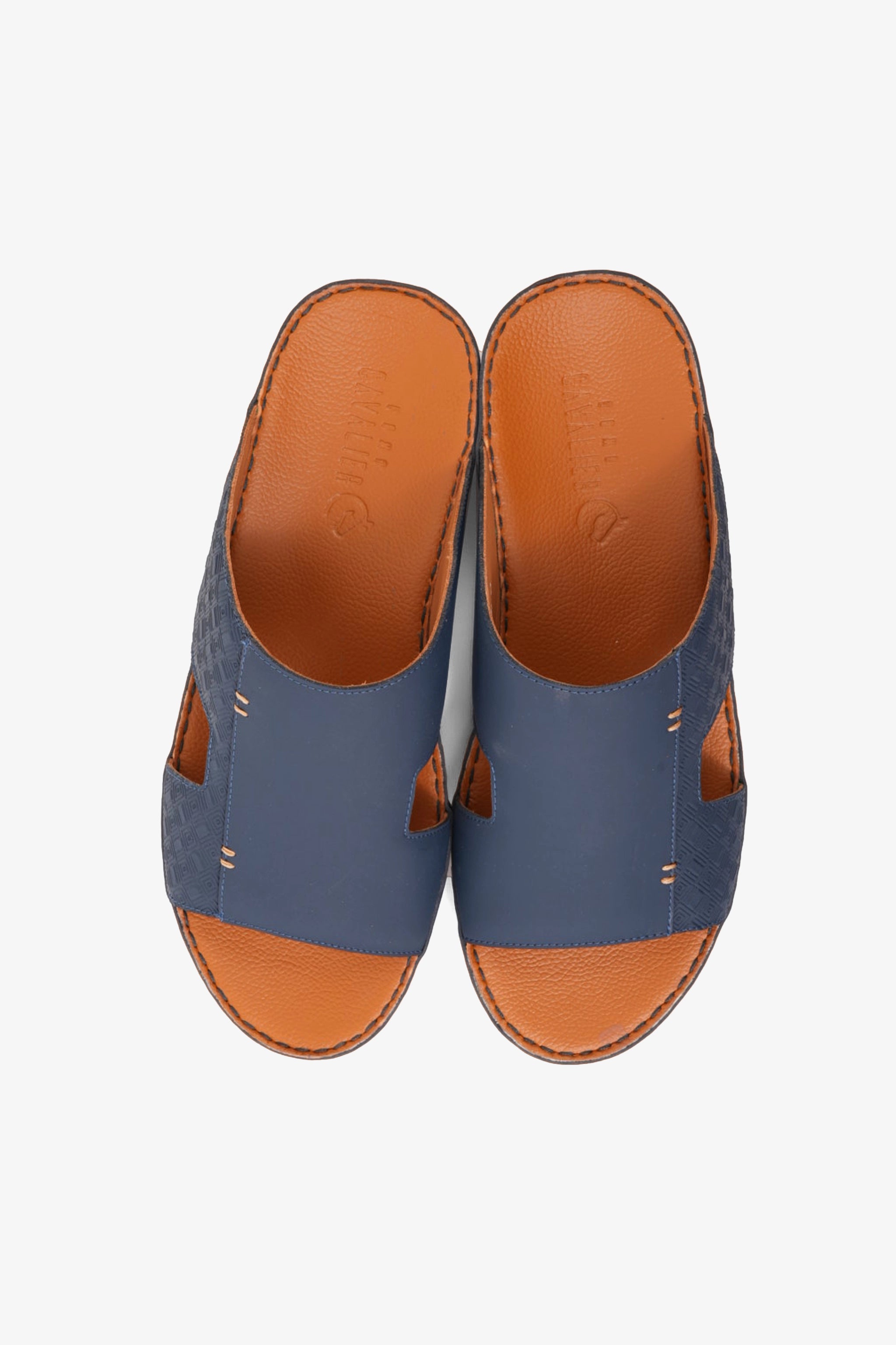 UOMO CAVALIER MEN'S ELITE COMFORT ARABIC SANDALS NAVY - Seventy7
