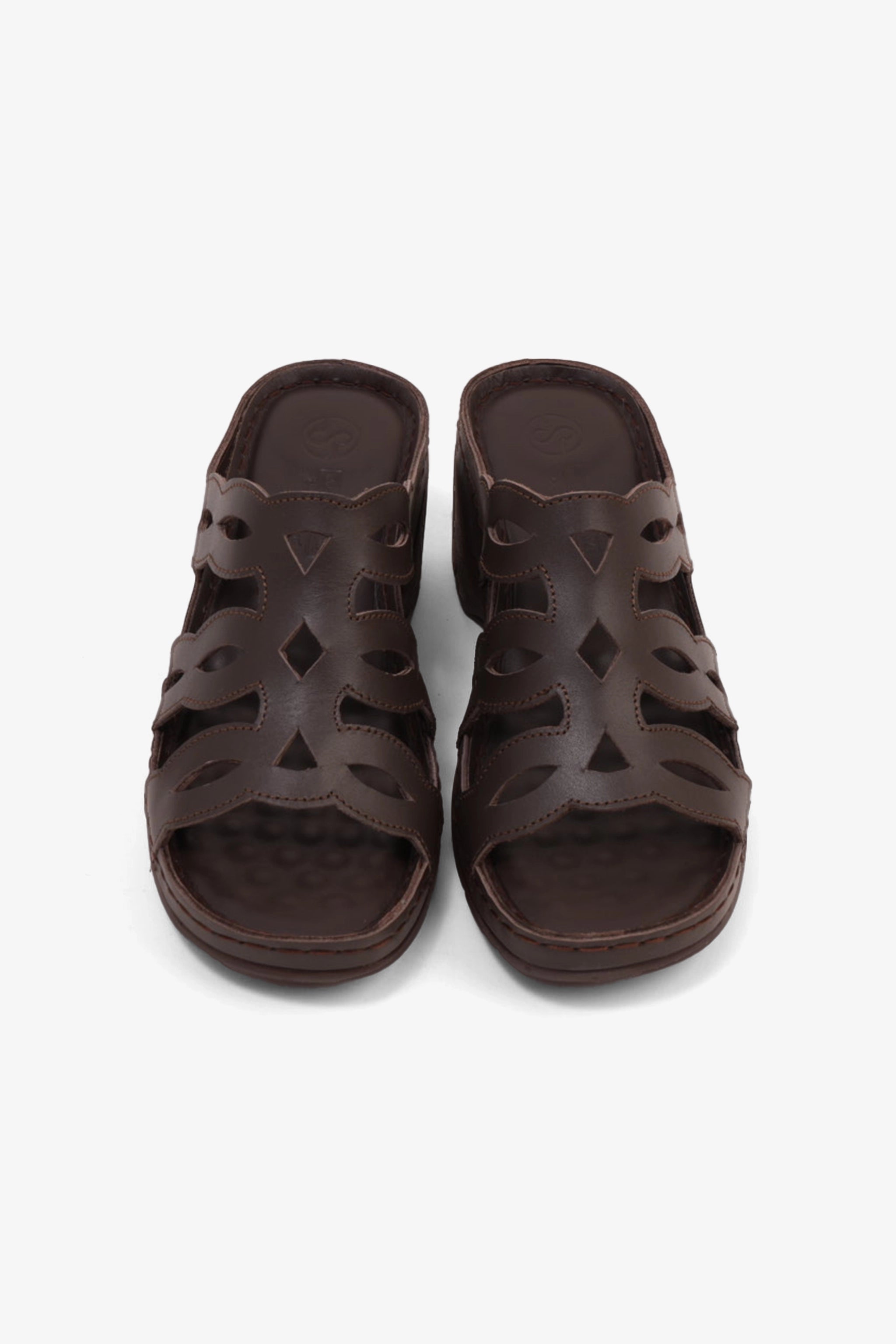 COMFORT PLUS LADIES SANDALS  - GG116 BROWN - Seventy7