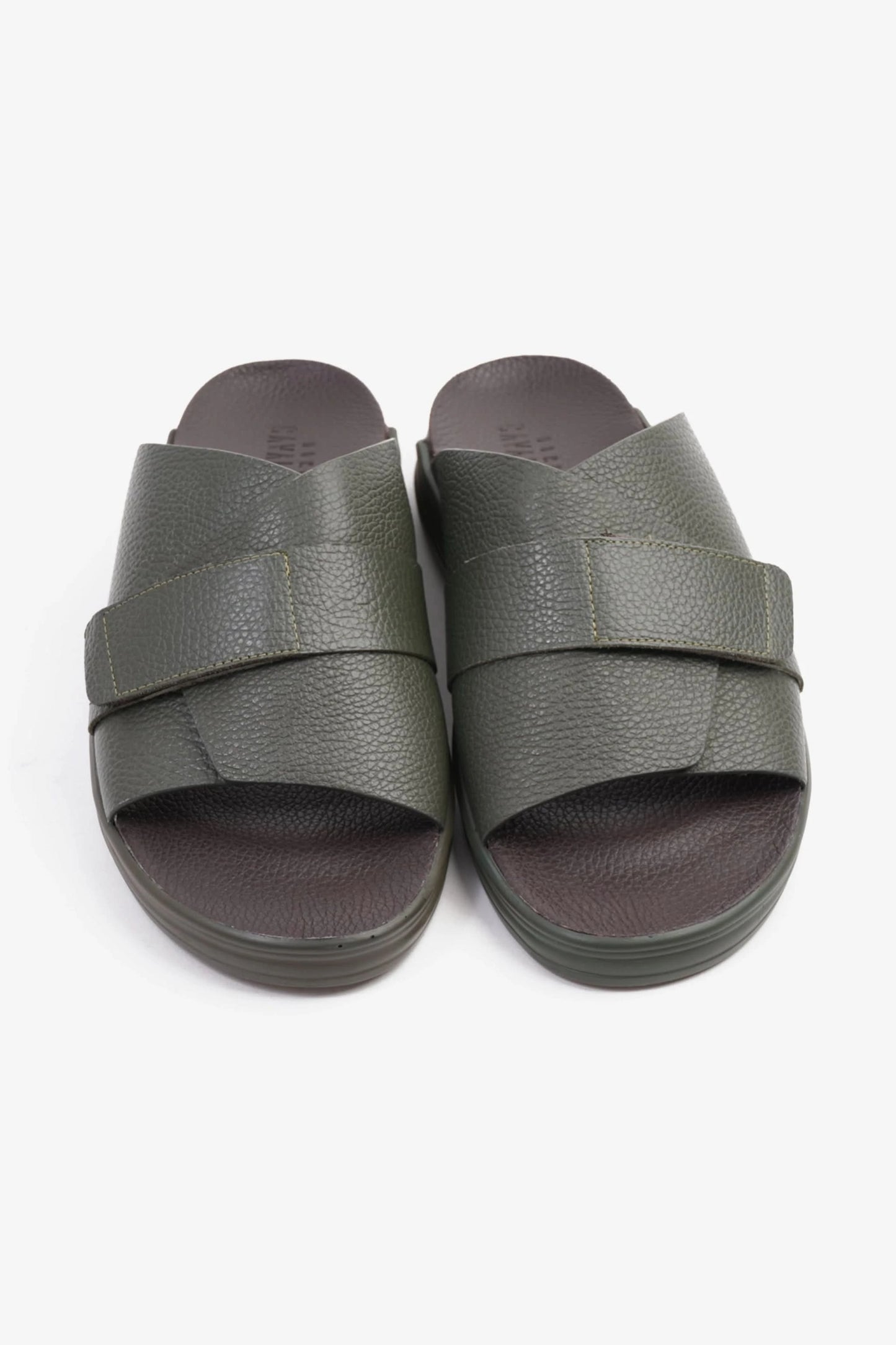 UOMO CAVALIER MEN'S STRAPPY SANDALS OLIVE - Seventy7