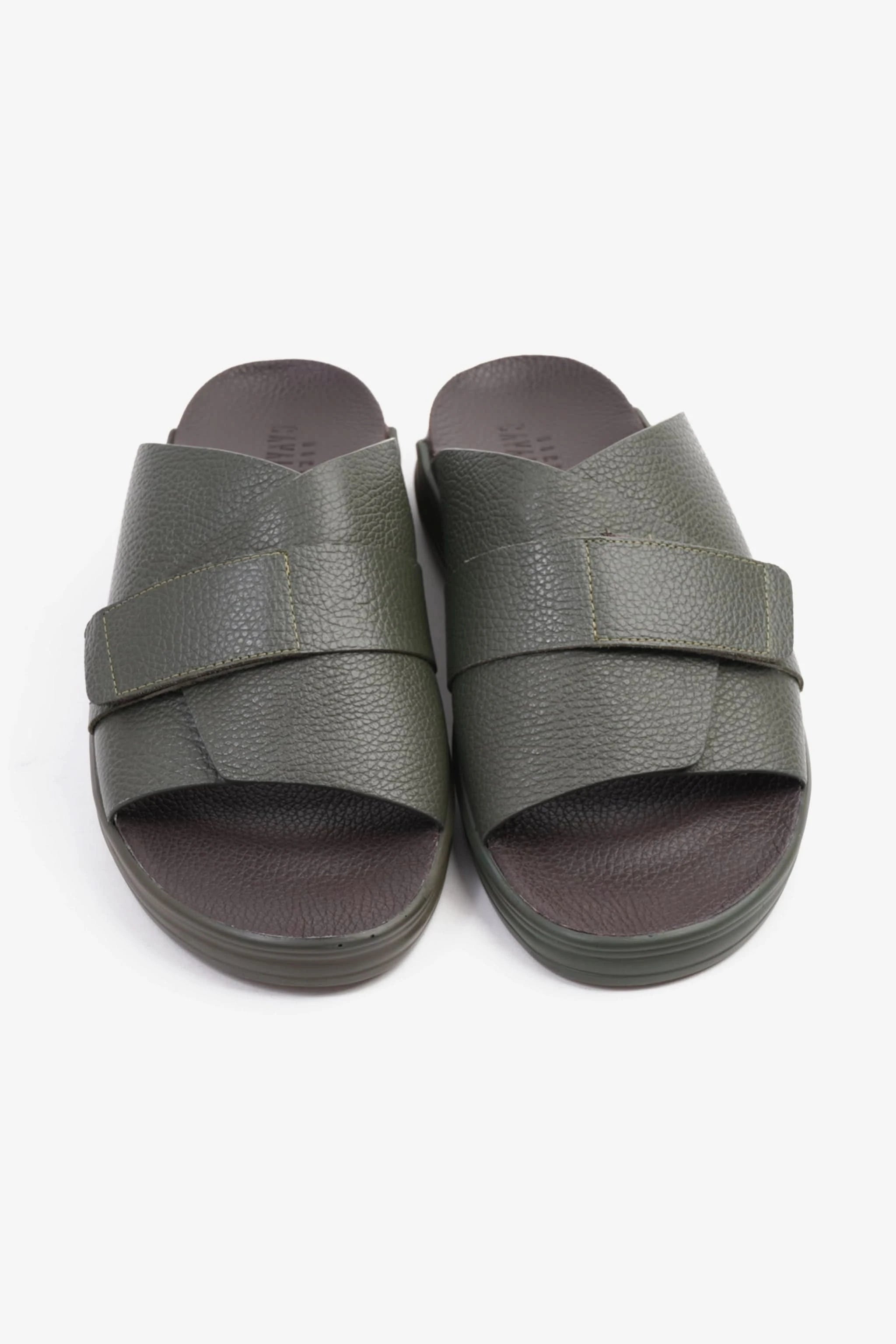 UOMO CAVALIER MEN'S STRAPPY SANDALS OLIVE - Seventy7