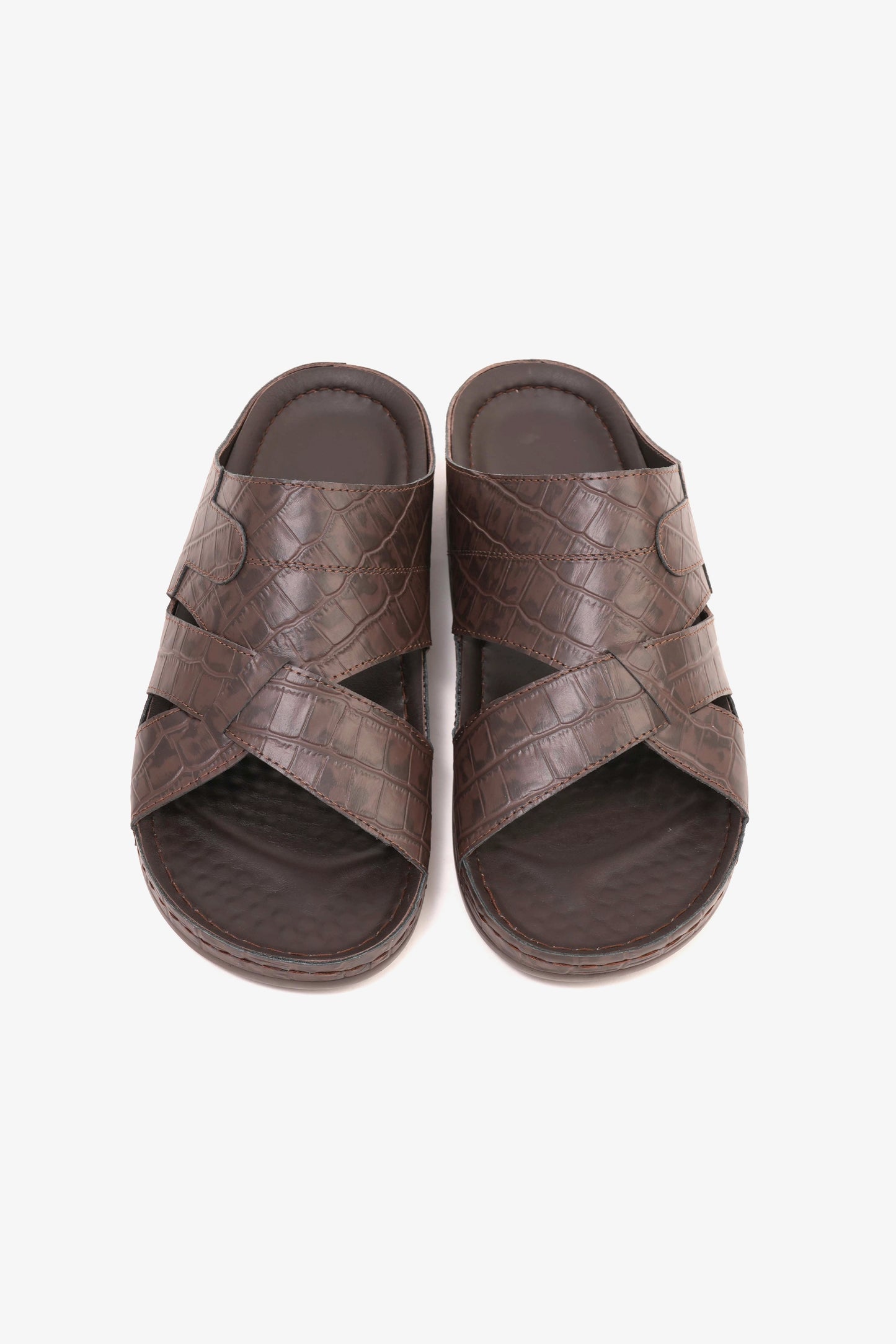 COMFORT PLUS MENS SANDALS  -  AV03 BROWN - Seventy7