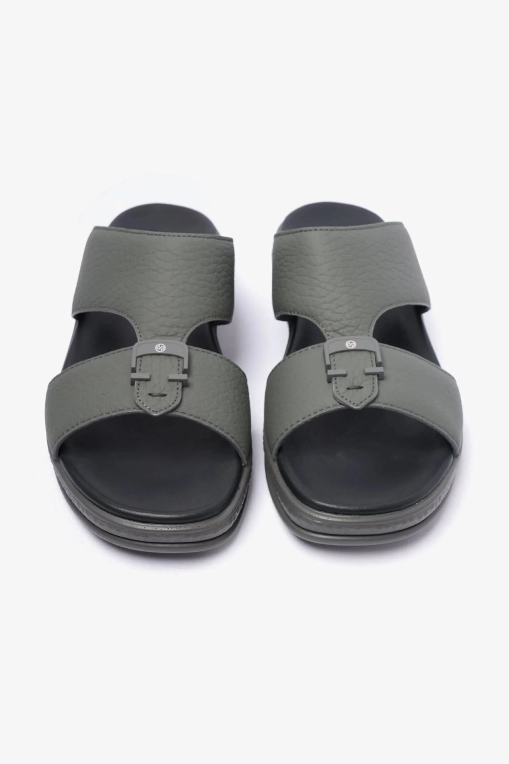 COMFORT PPLUS STYLISH TRIMS MENS LEATHER SANDALS GREY - Seventy7