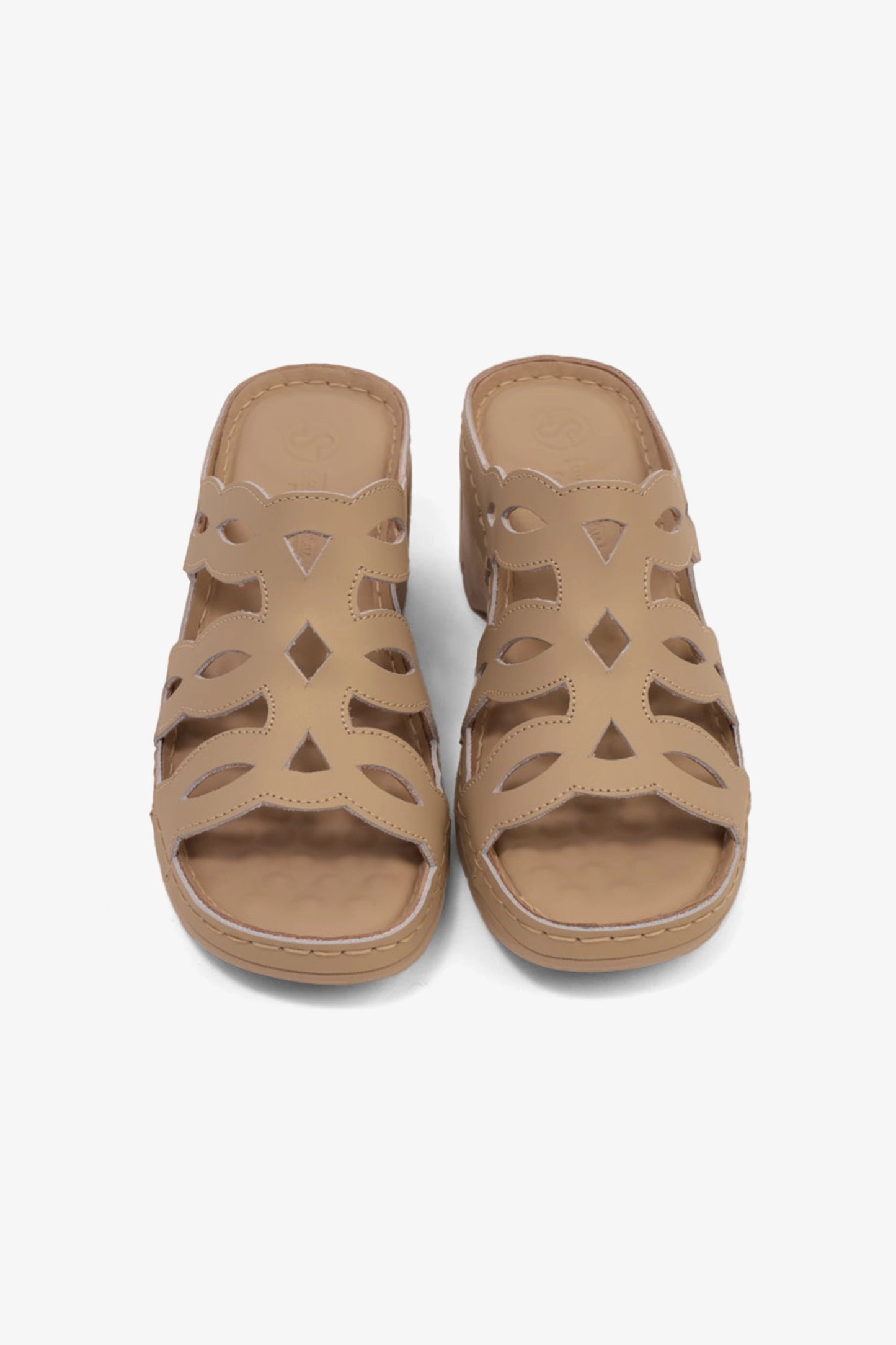 COMFORT PLUS LADIES SANDALS  - GG116 BEIGE - Seventy7