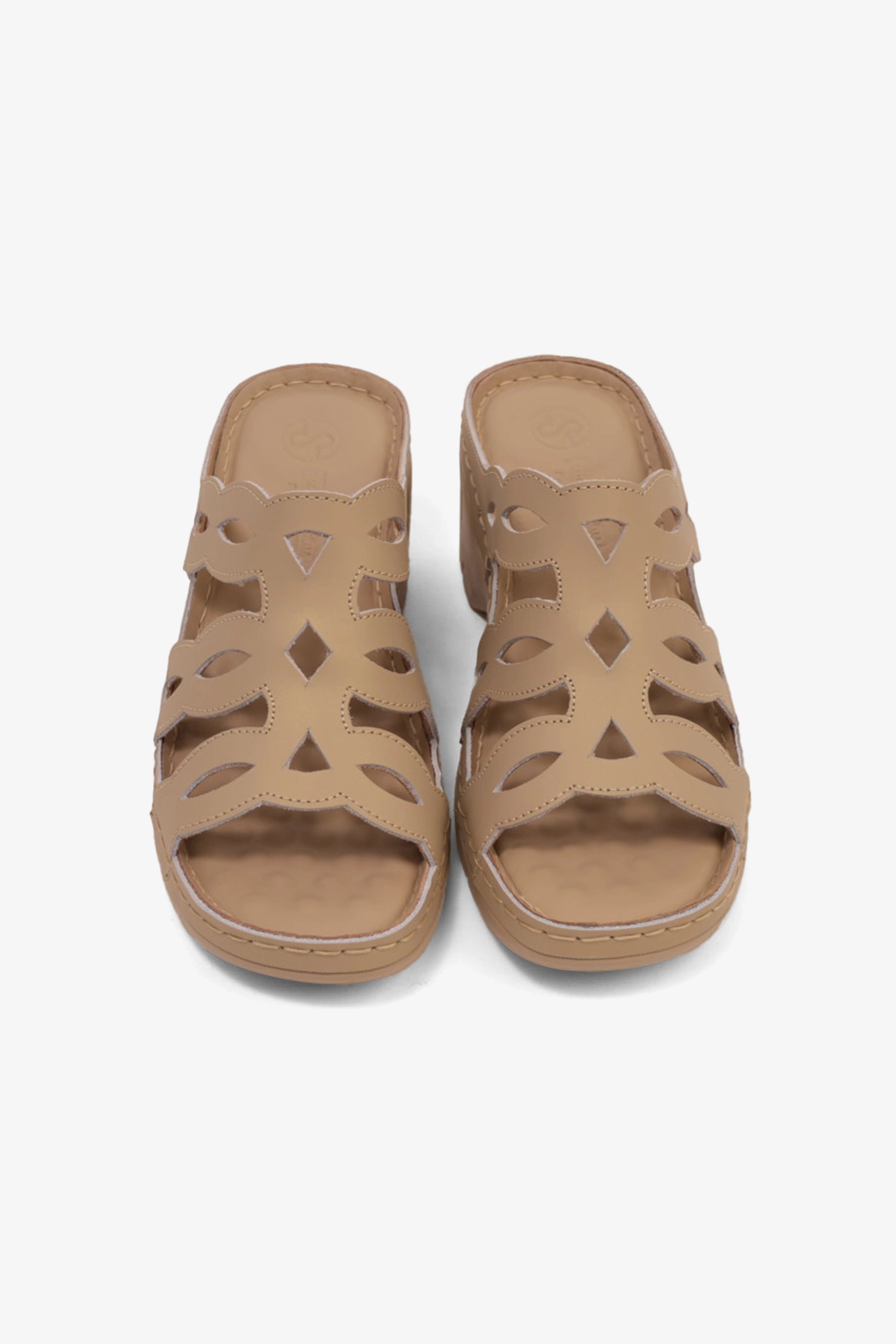 COMFORT PLUS LADIES SANDALS  - GG116 BEIGE - Seventy7