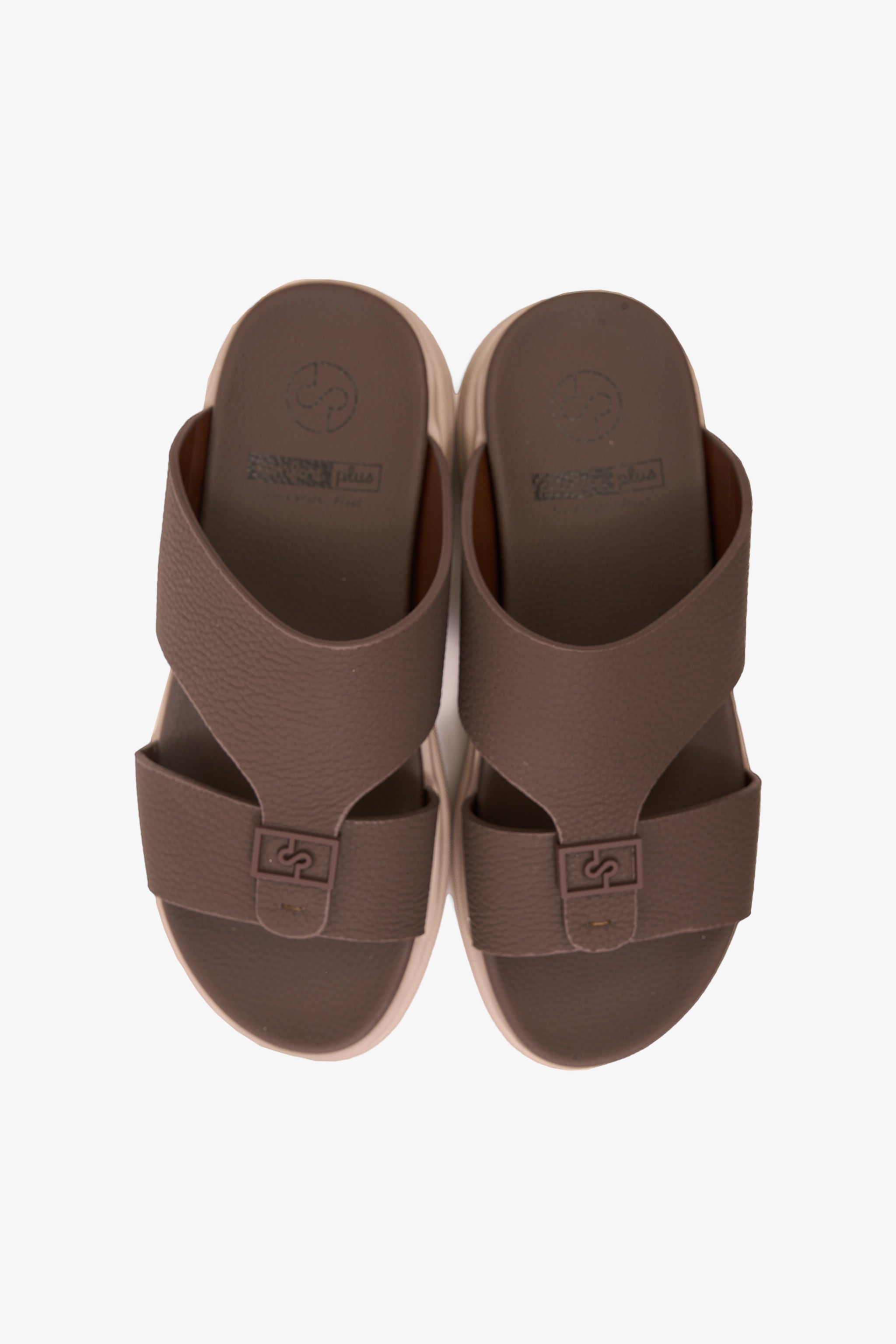 COMFORT PLUS SIGNATURE STEP ARABIC SANDALS COFFEE - Seventy7