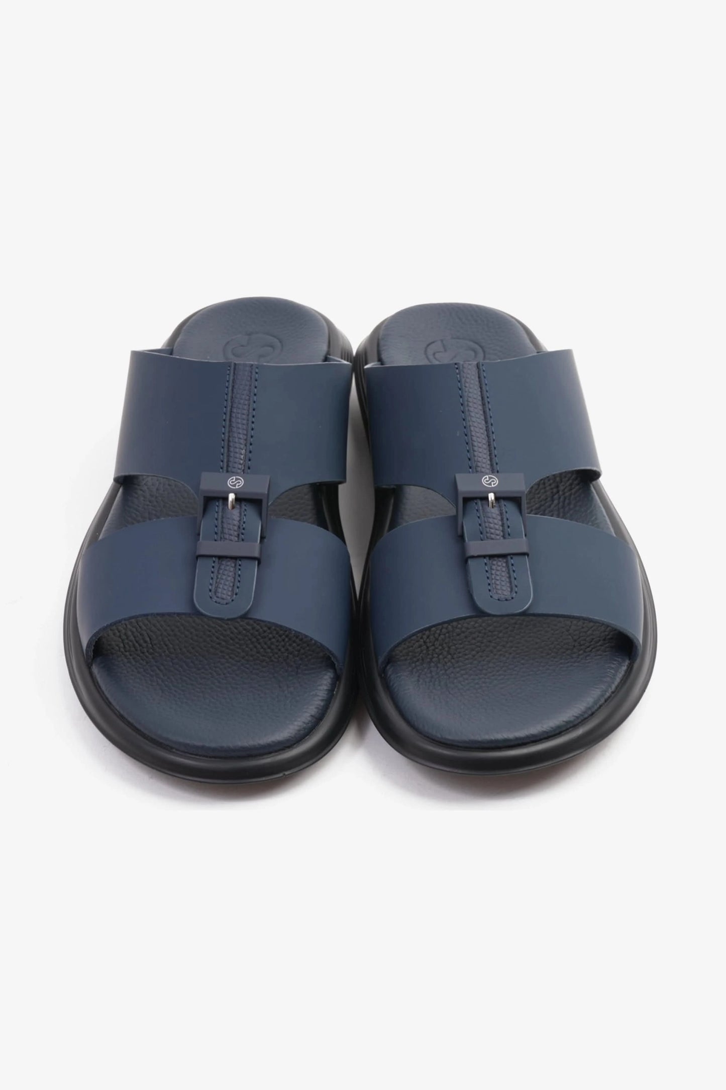 COMFORT PLUS TIMELESS ZIPPER CLOSURE MEN'S SANDALS NAVY - Seventy7