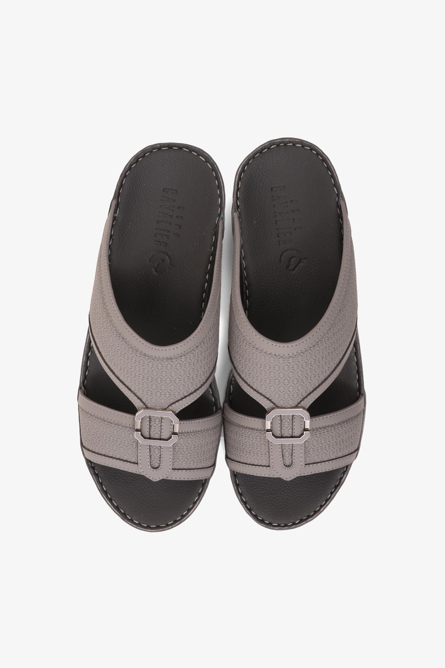 UOMO CAVALIER MEN'S PREMIUM ARABIC SANDALS GREY - Seventy7
