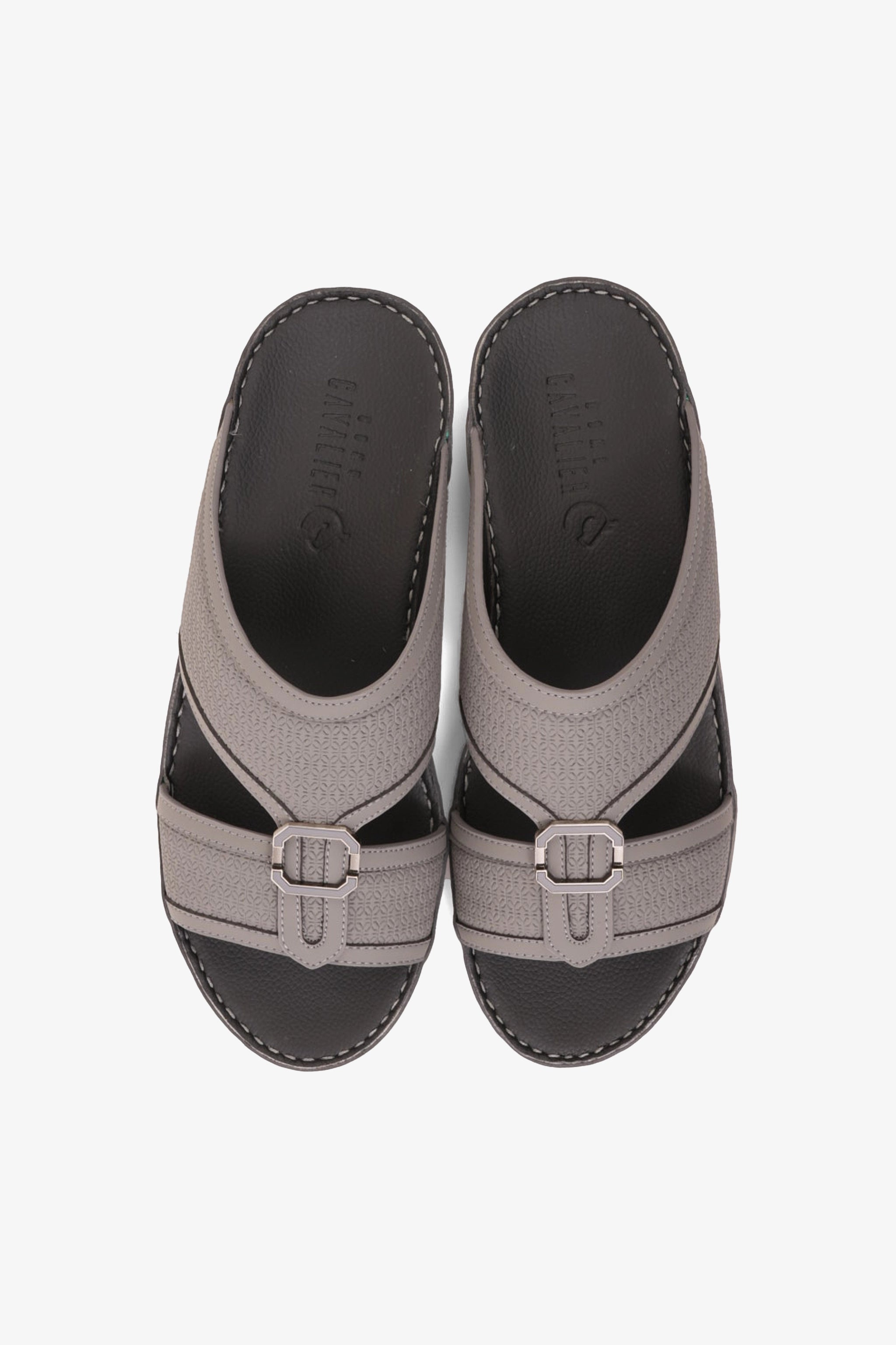 UOMO CAVALIER MEN'S PREMIUM ARABIC SANDALS GREY - Seventy7