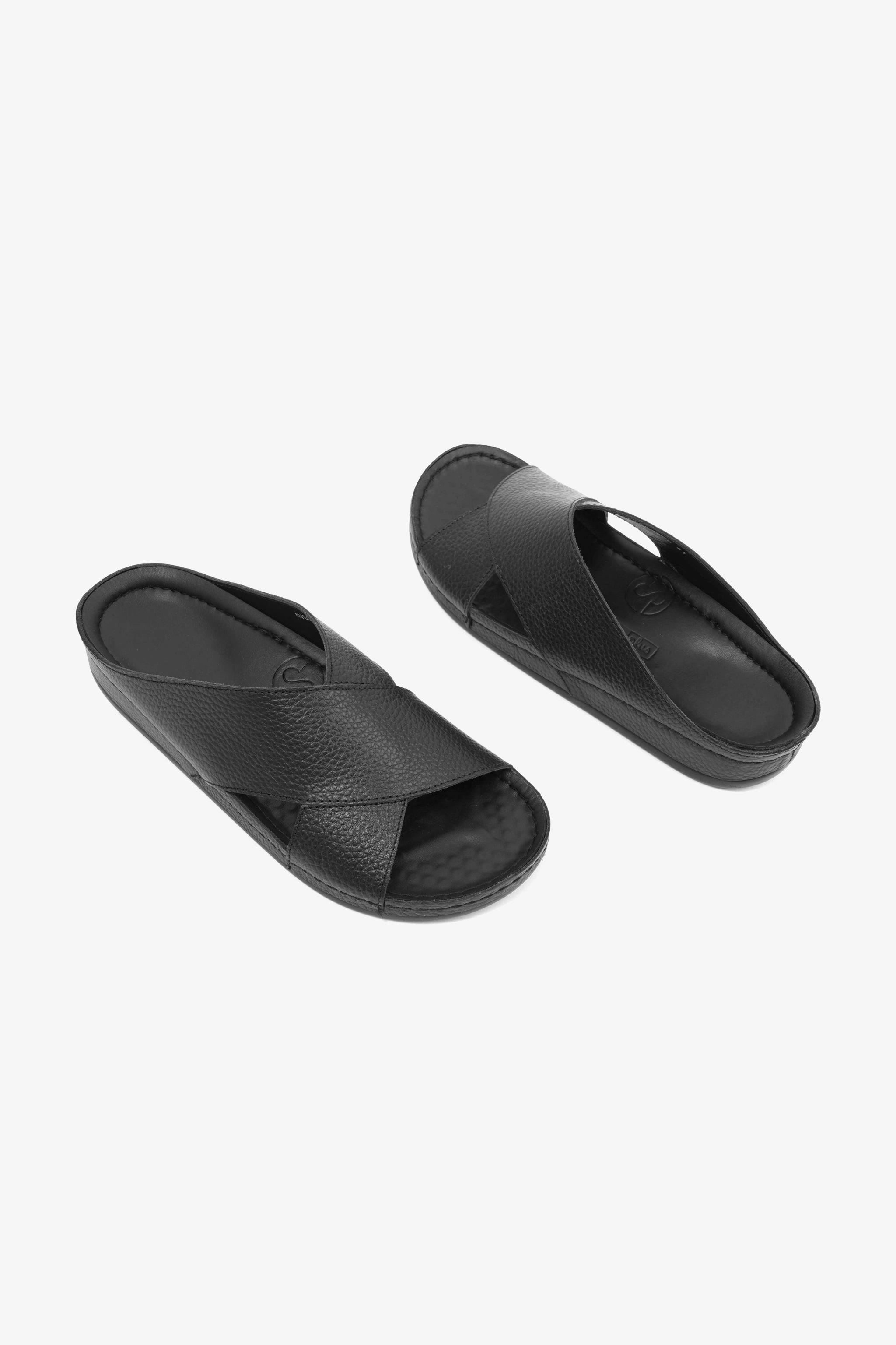 COMFORT PLUS MENS SANDALS  -  AV06 BLACK - Seventy7