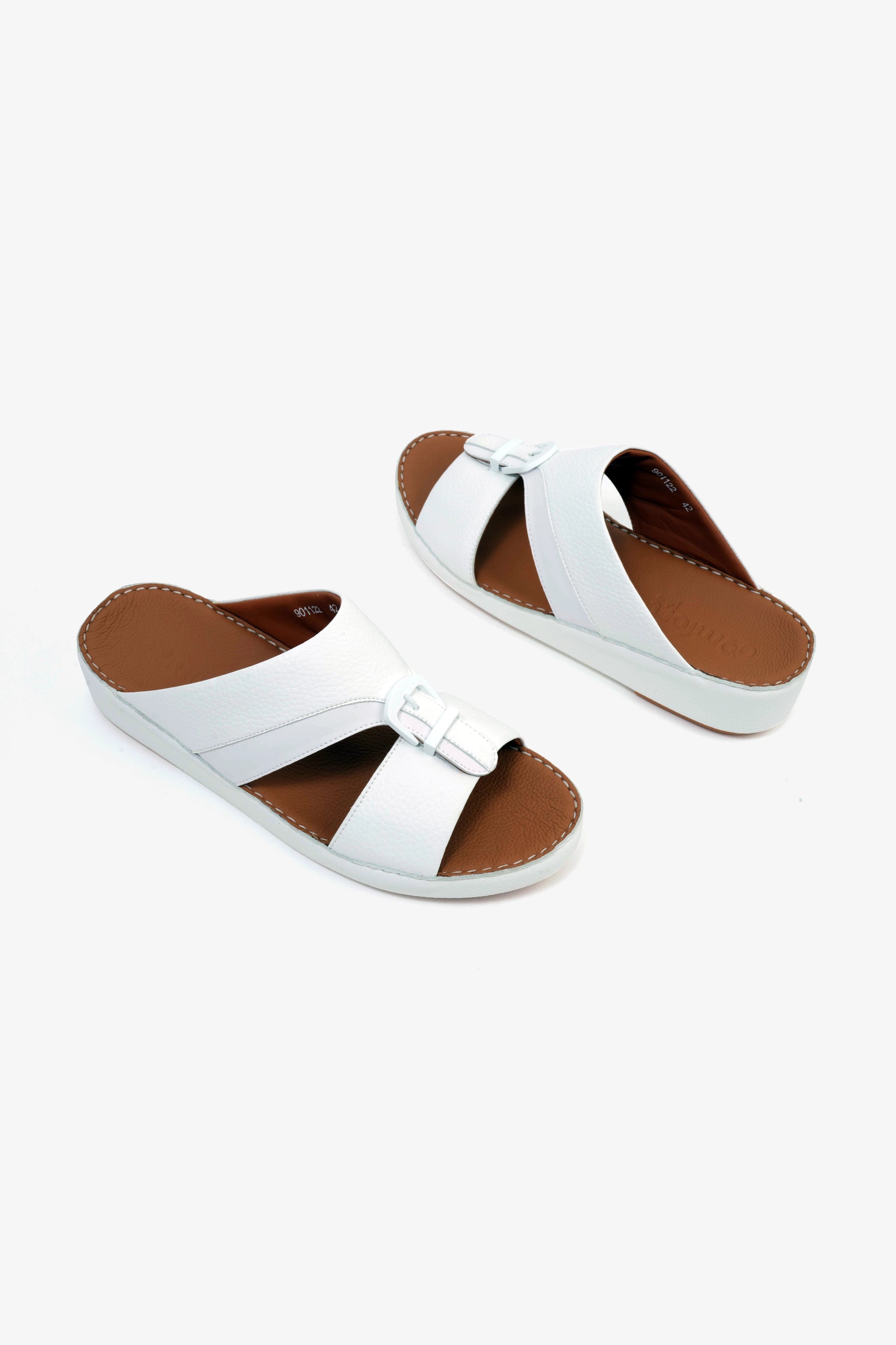 COMFORT PLUS MENS SANDALS - 901122 WHITE - Seventy7