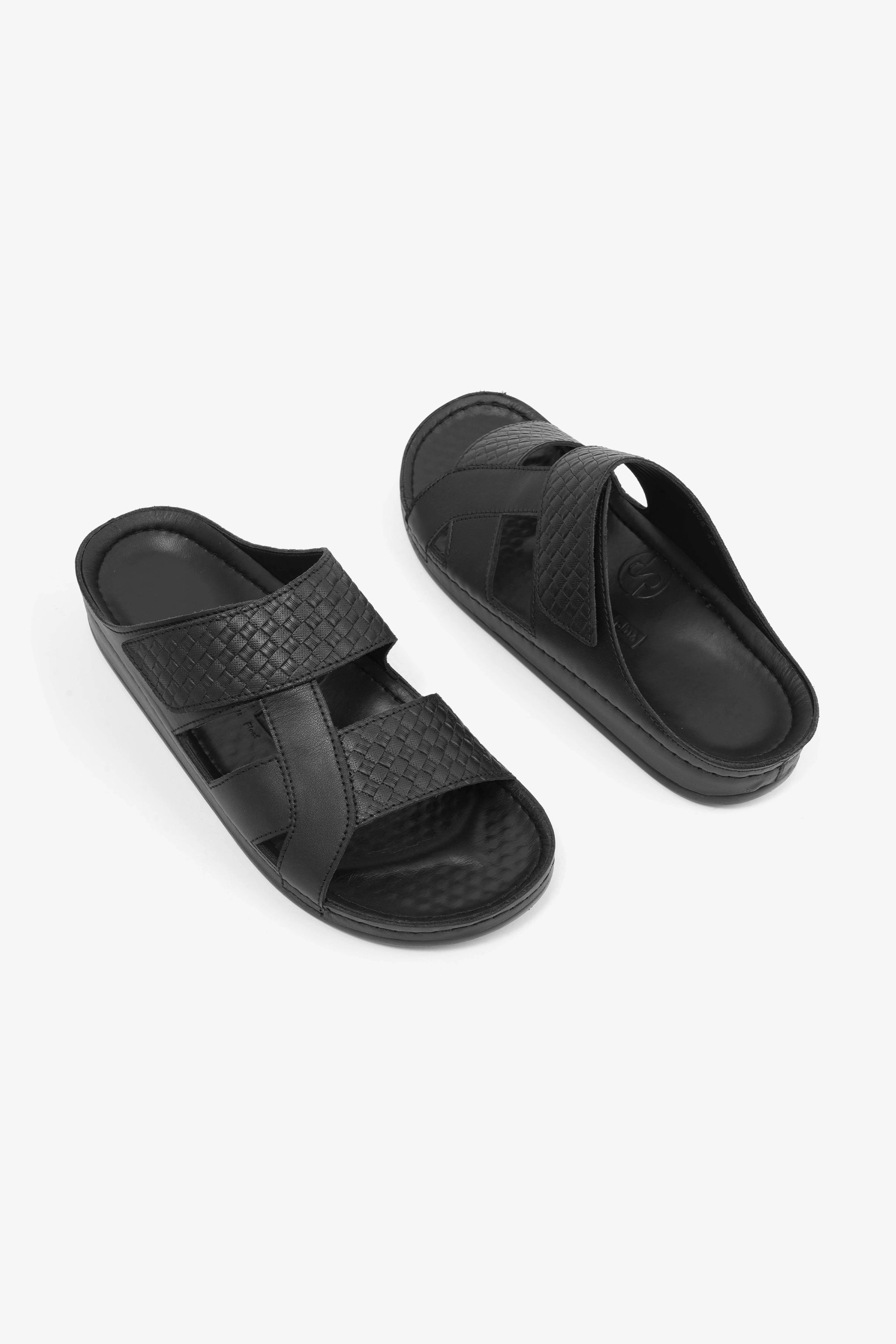 COMFORT PLUS MENS SANDALS - AV05 BLACK - Seventy7