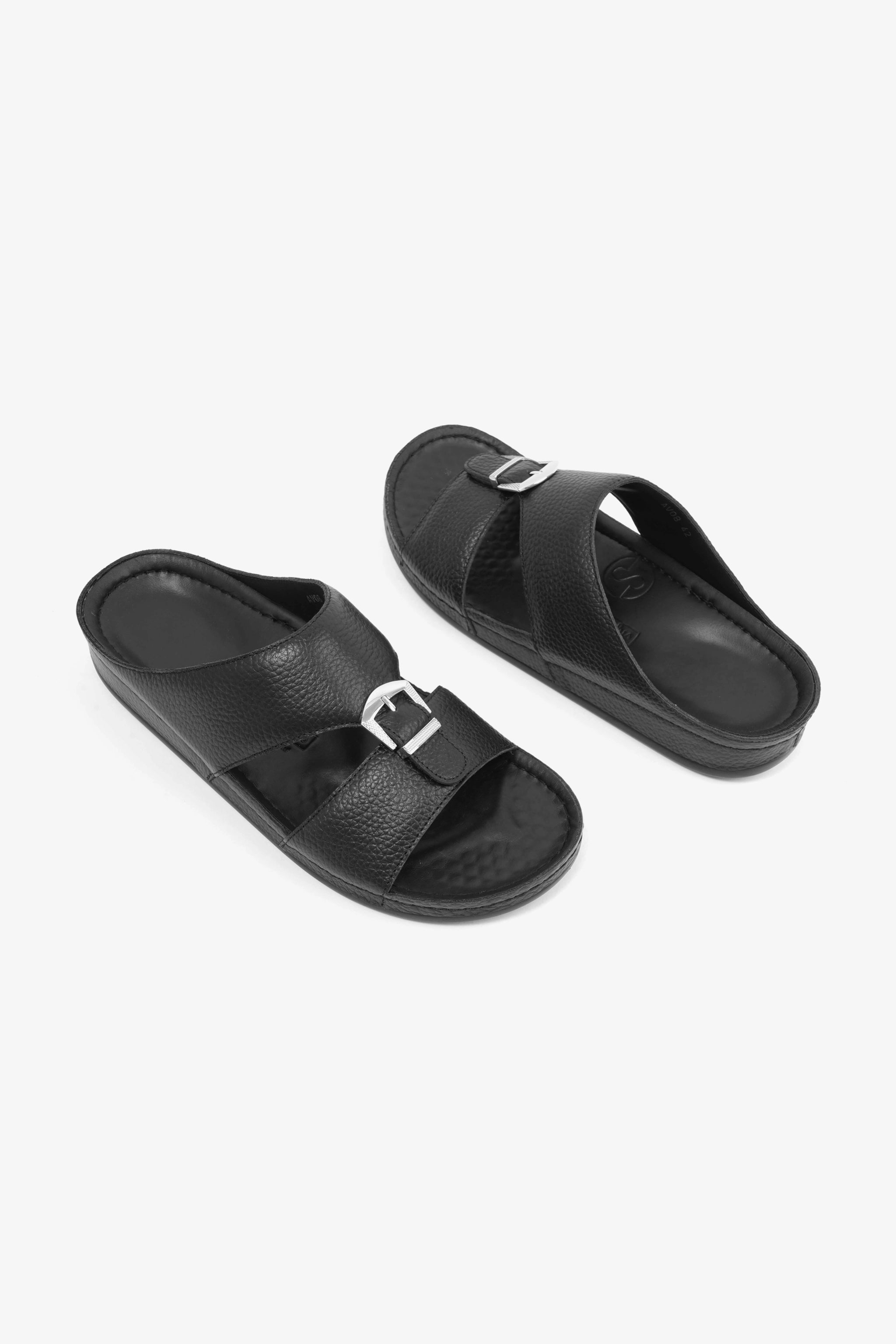 COMFORT PLUS MENS SANDALS - AV08 BLACK - Seventy7
